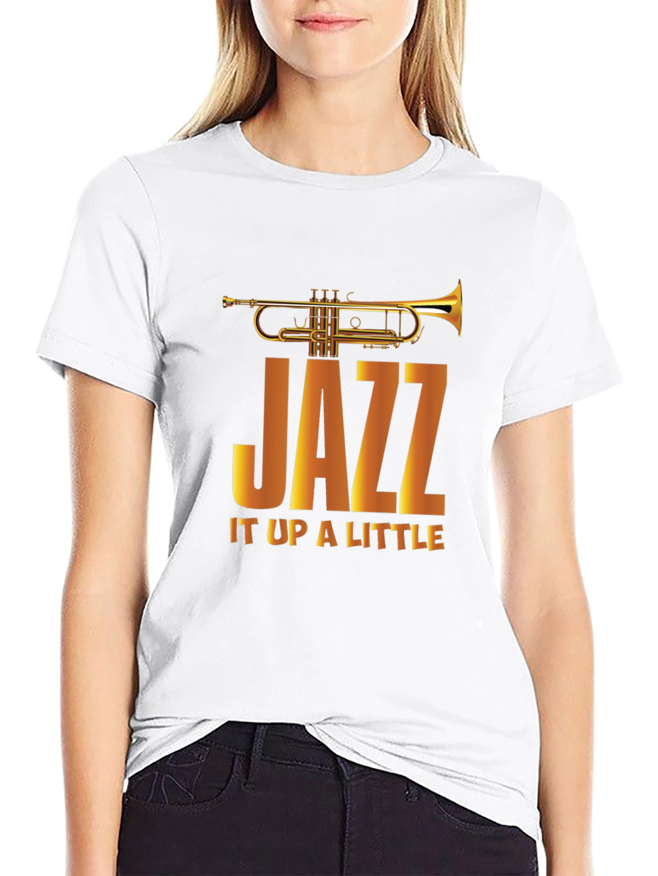 Black JAZZ It Up A Little Graphic T-Shirt view 9