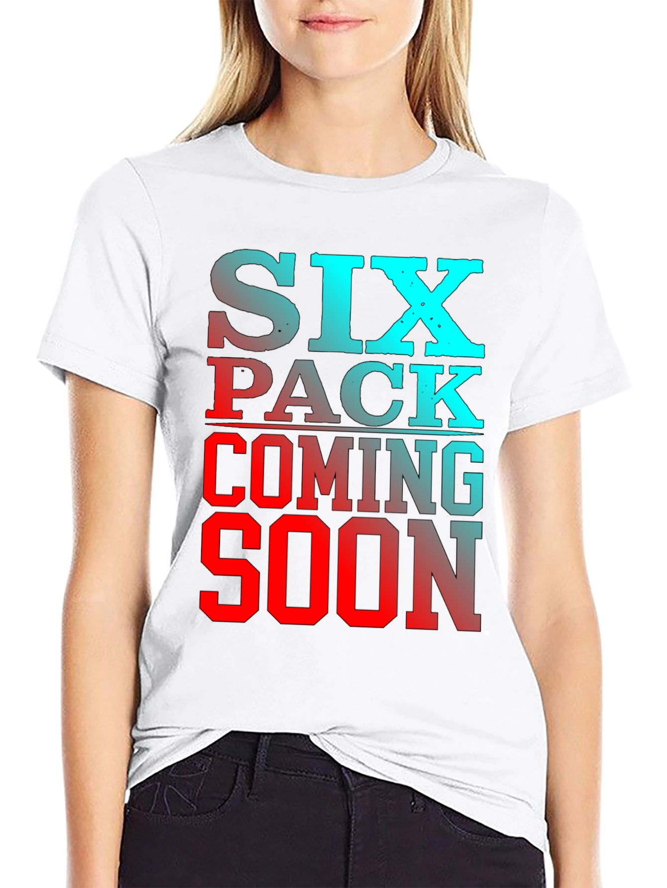 Black Six Pack Coming Soon Men's T-Shirt Gym Funny view 9