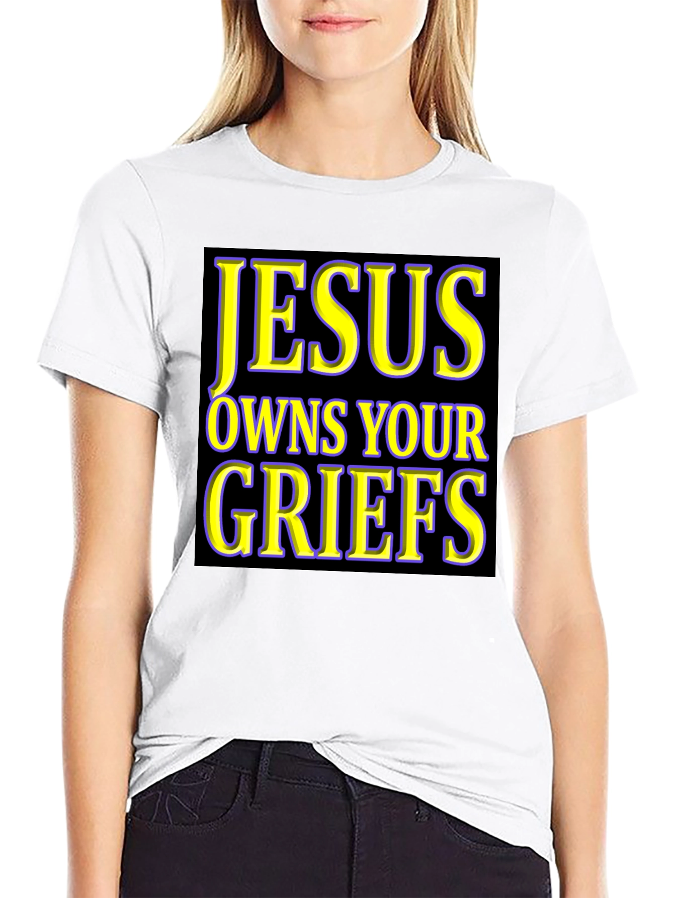 Black Jesus Owns Your Griefs T-Shirt view 9