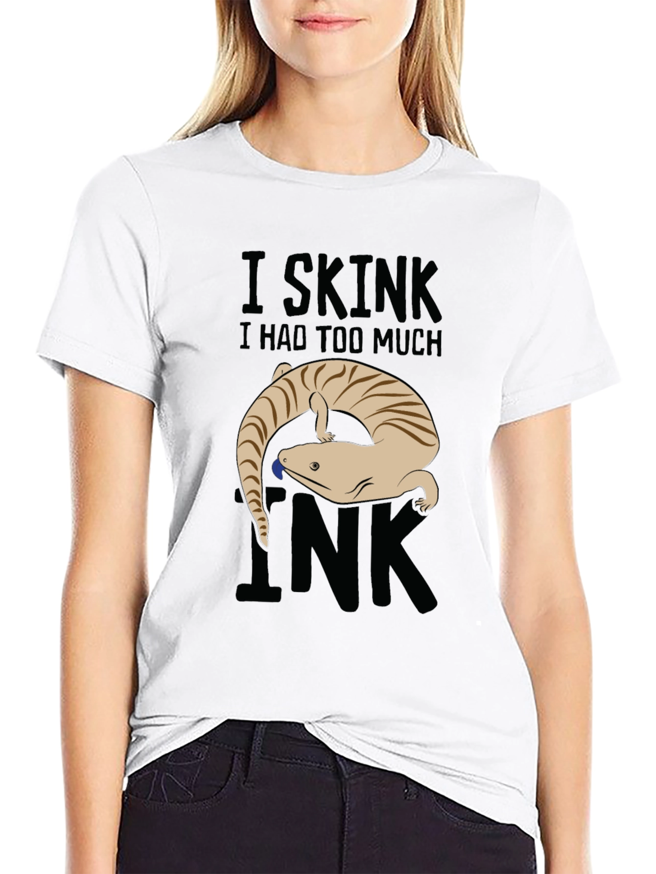 Black I Skink I Had Too Much Ink Graphic Tee view 9