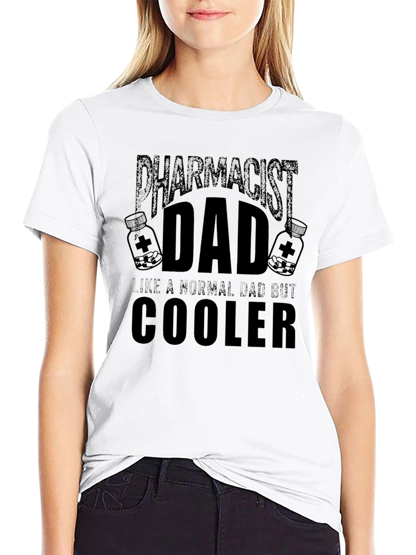 Black Pharmacist Dad T-Shirt - Cooler Than Normal Dad view 9