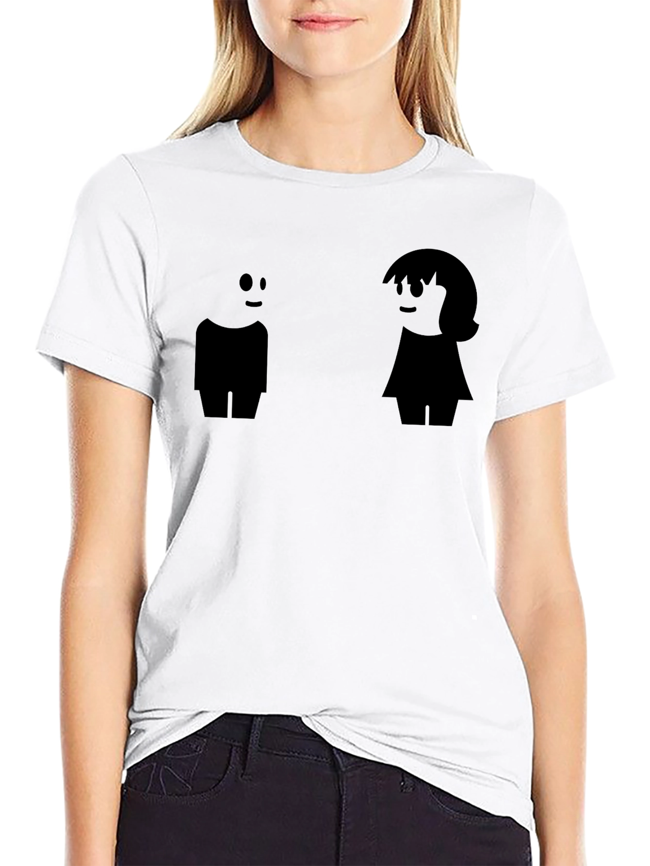 Black Funny Gender Symbols Black T-Shirt view 9