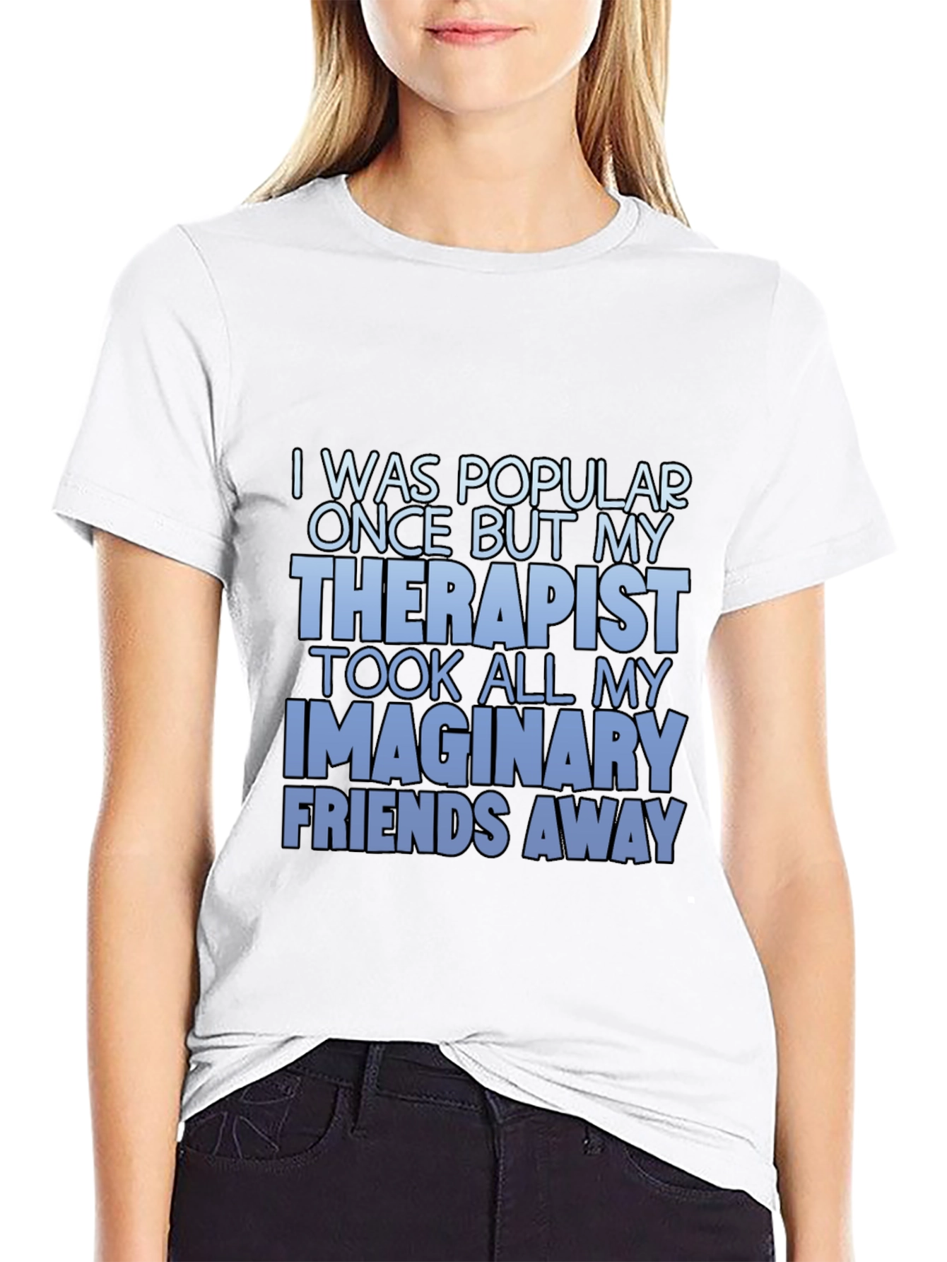 Black Humorous "Therapist" Graphic T-Shirt view 9