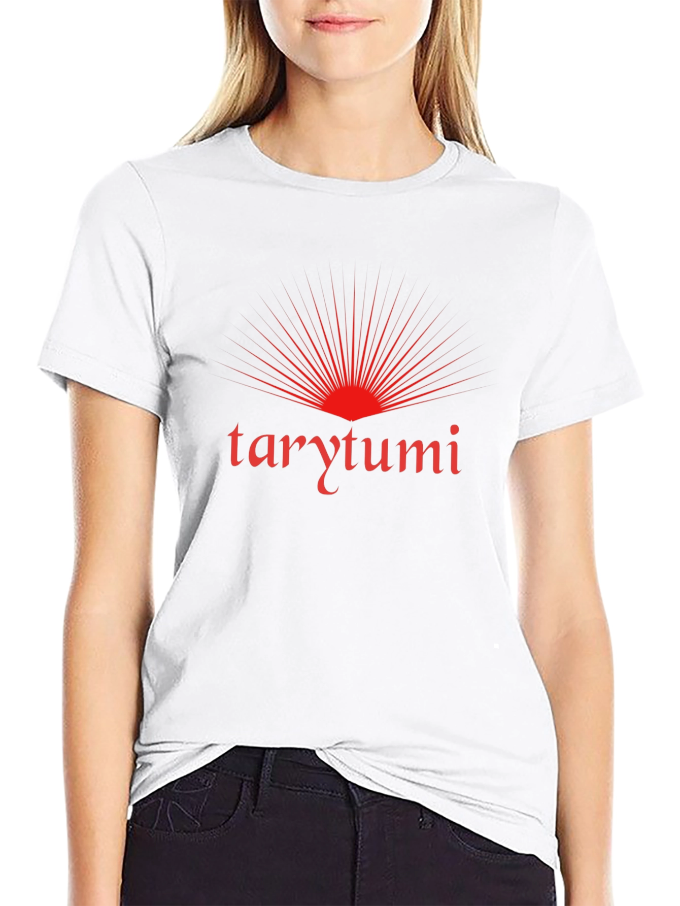 Black Tarytumi Graphic Tee - Black Cotton Blend Shirt view 9