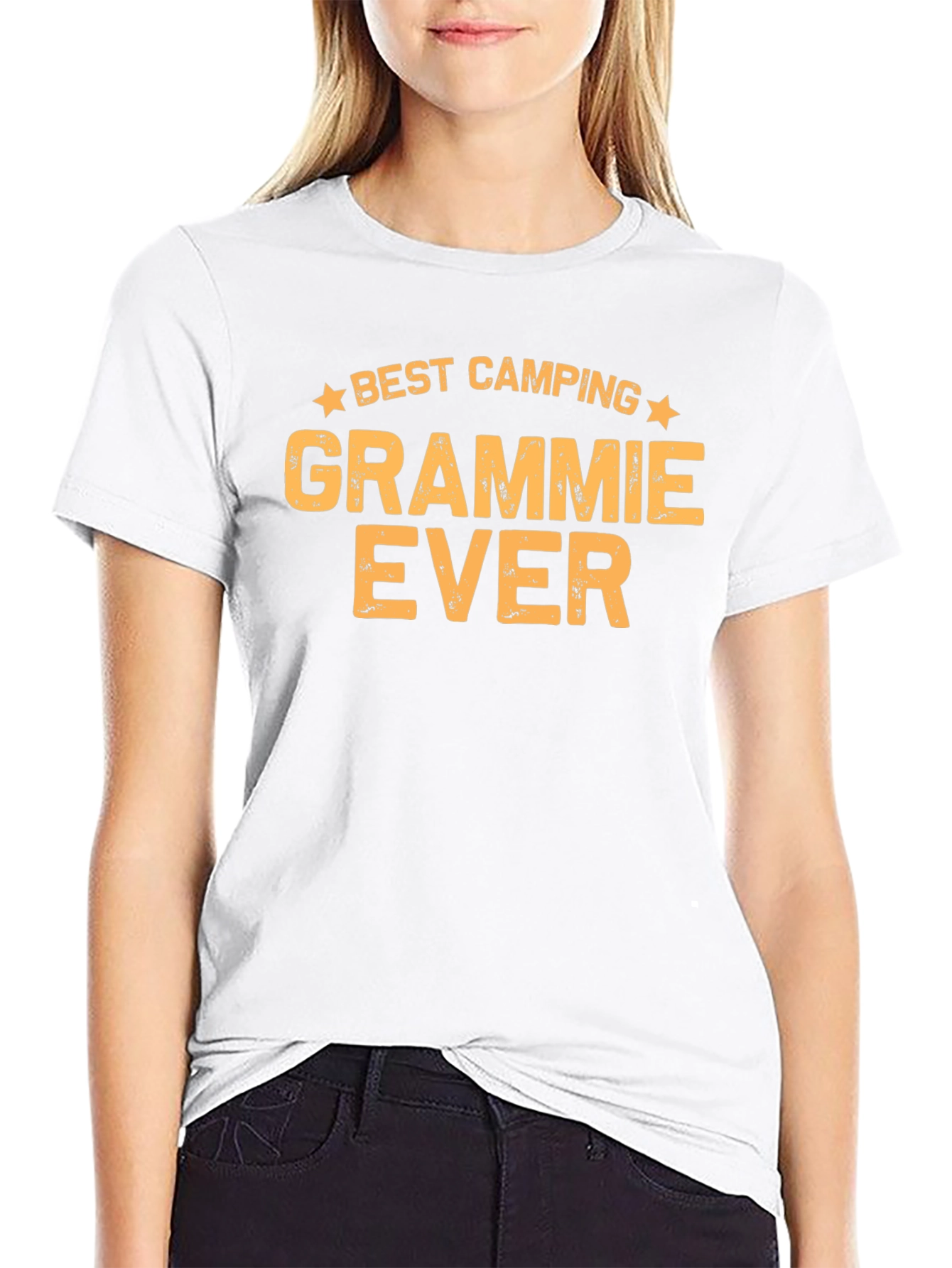 Black Best Camping Grammie Ever T-Shirt view 9