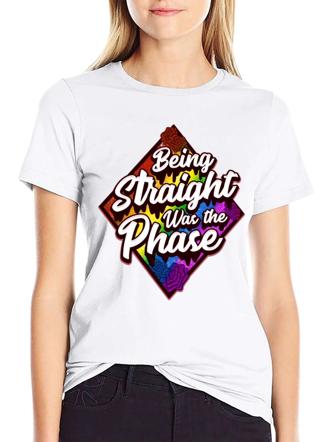 Black Being Straight Was the Phase Graphic Tee view 9