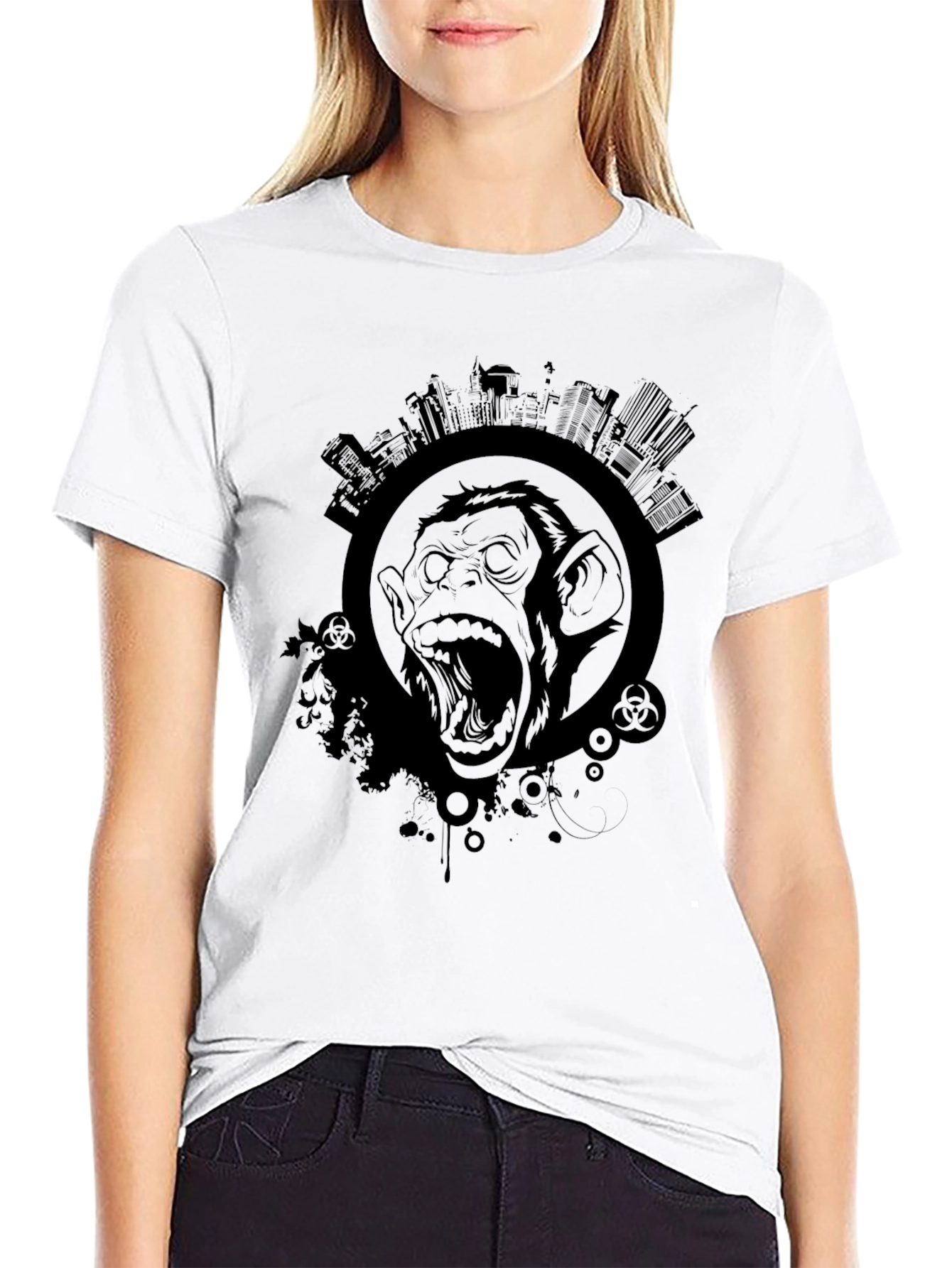 Black Urban Menace Graphic Tee view 9