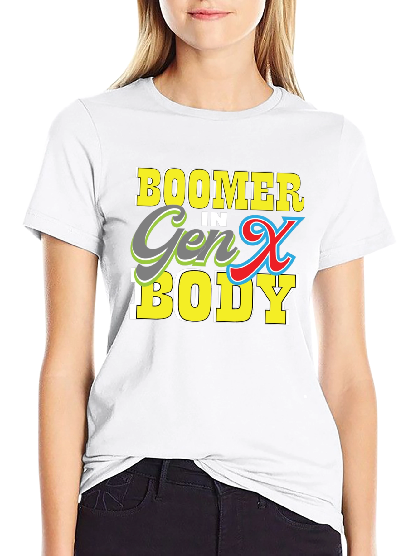 Black Boomer in Gen X Body T-Shirt view 9
