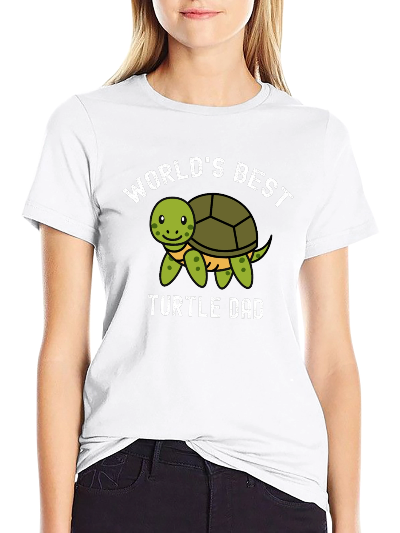 Black World's Best Turtle Dad Graphic T-Shirt view 9