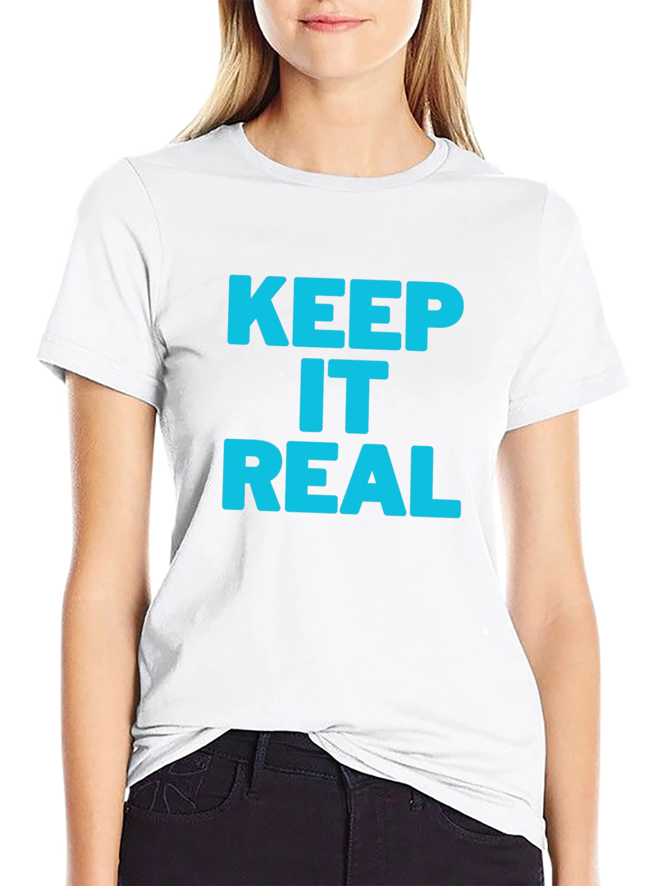 Black Keep it Real Black T-Shirt view 9