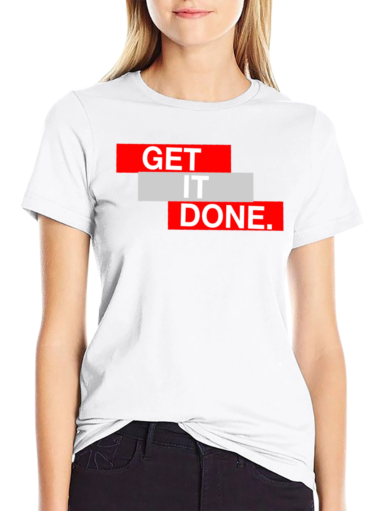 Black Get It Done Black Graphic Tee view 9