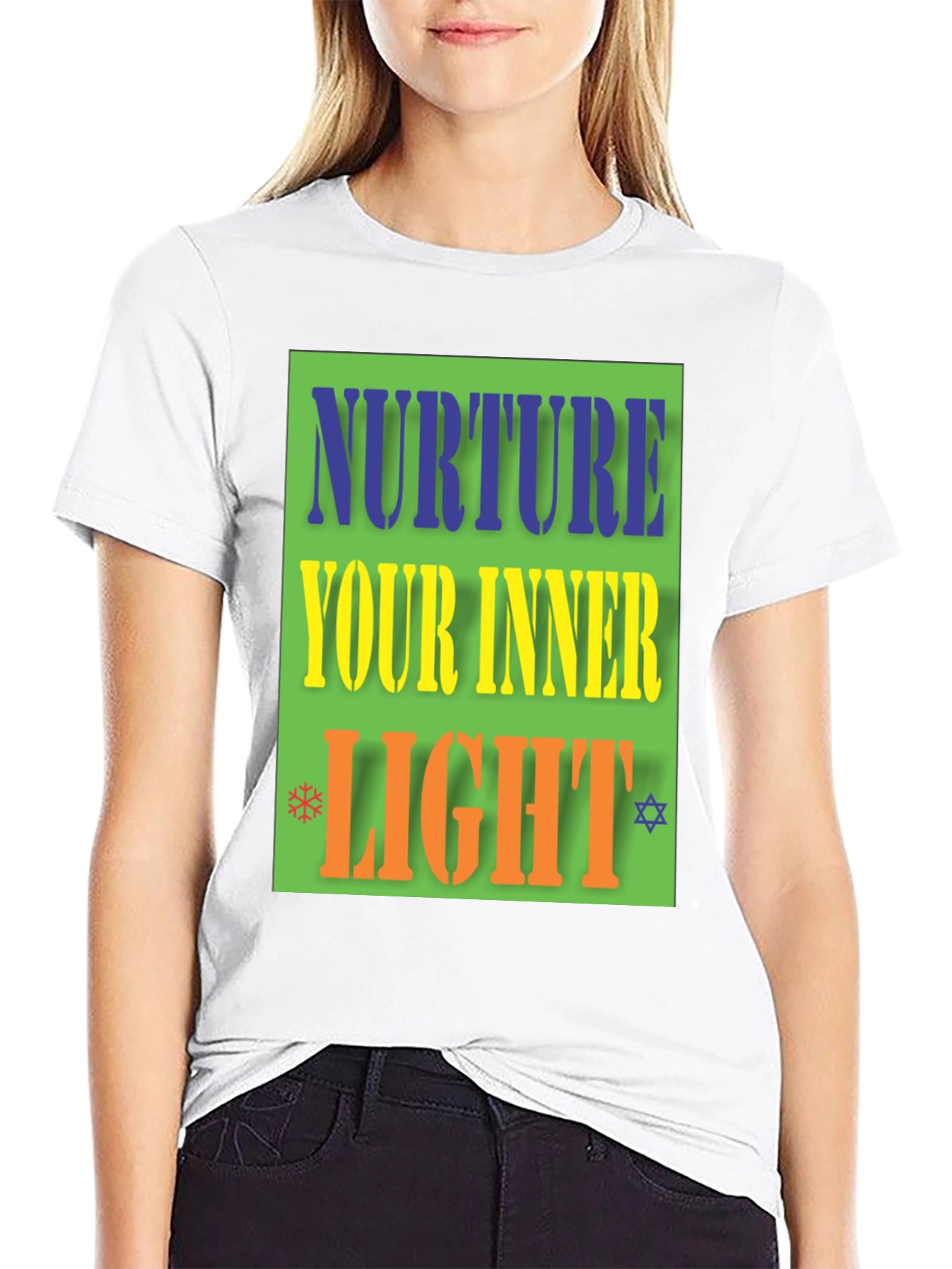 Black Nurture Your Inner Light Graphic Tee view 9