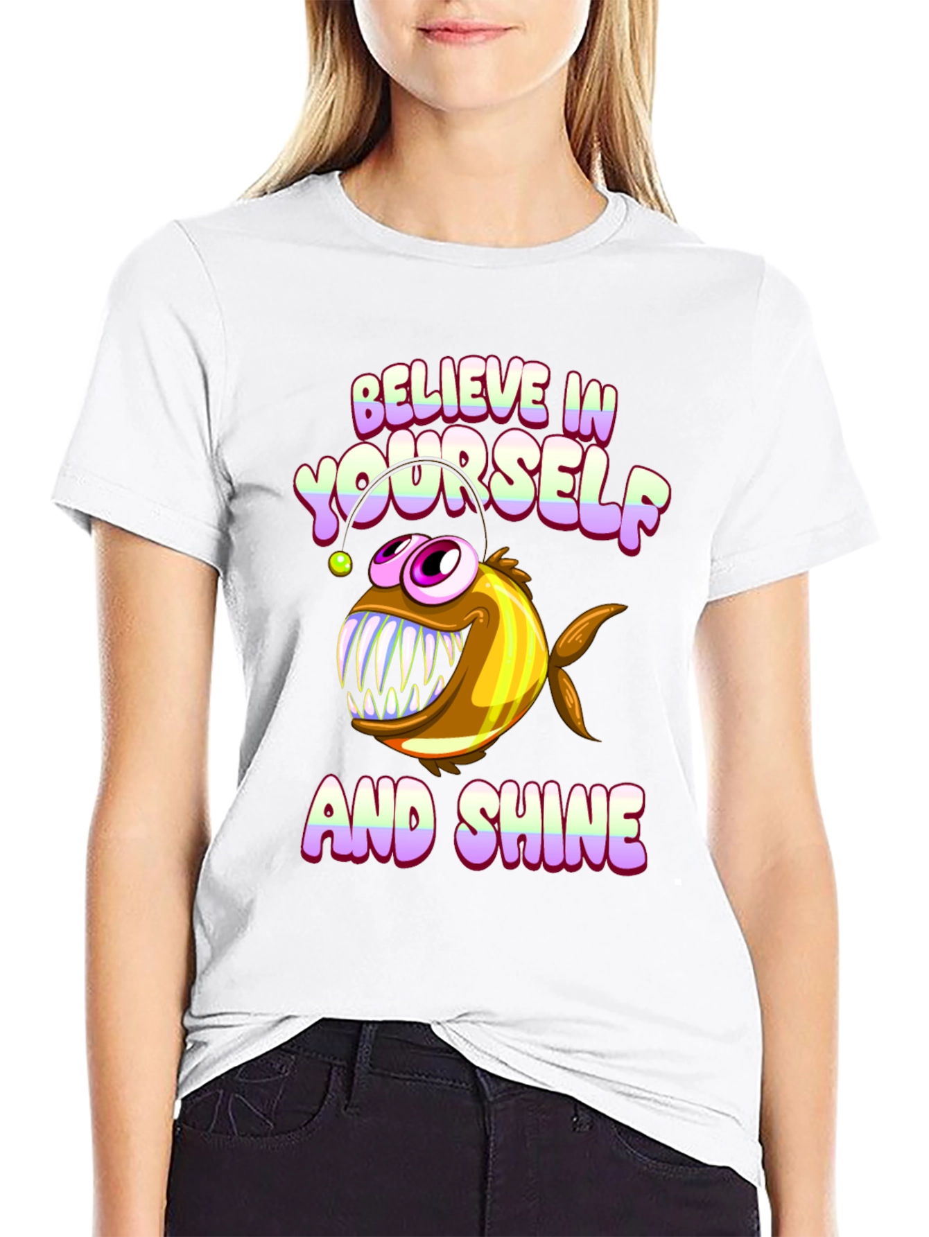 Black Believe Anglerfish Graphic Tee view 9