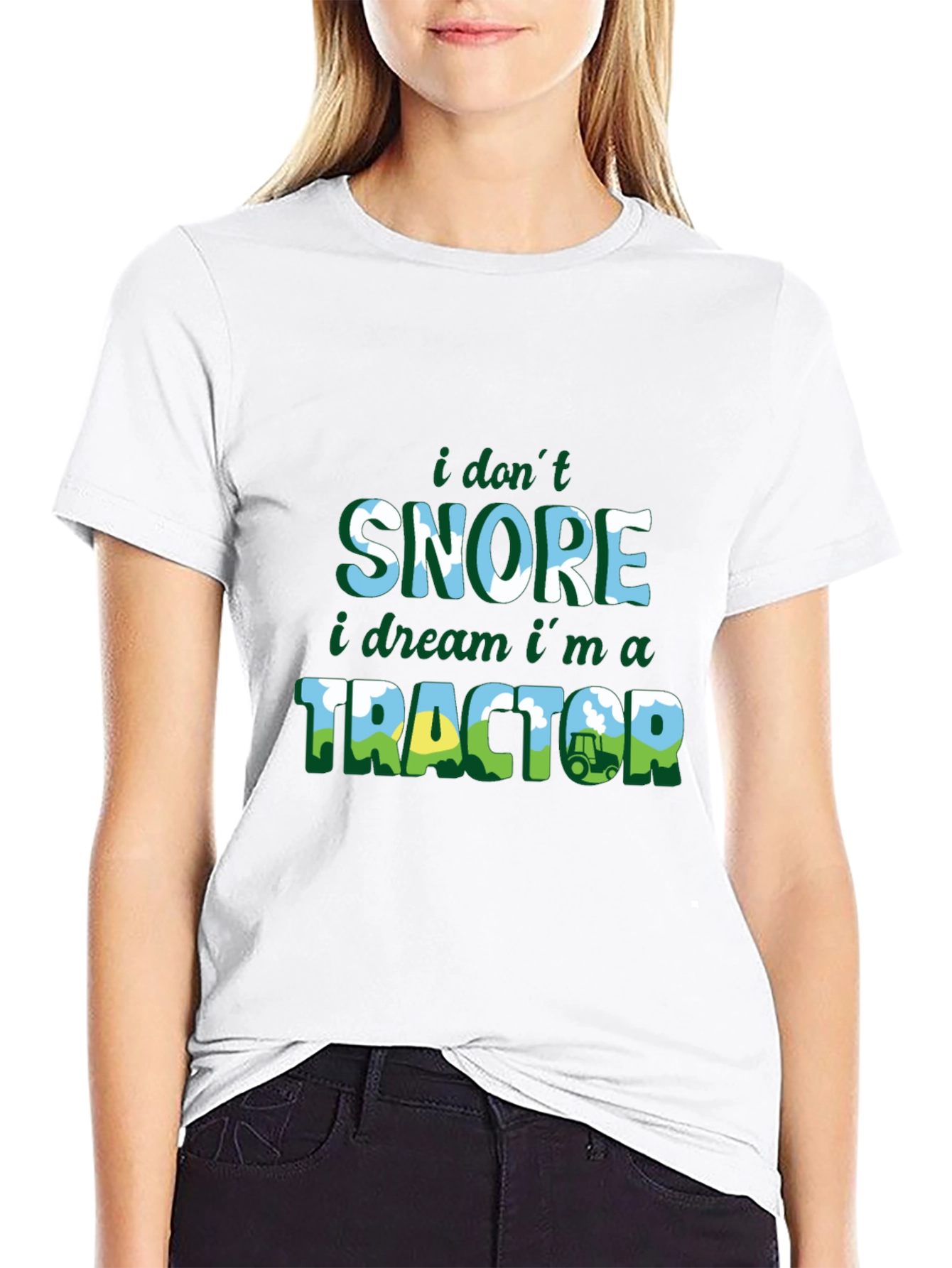 Funny Farmer T-Shirt: I Don't Snore, I Dream I'm a Tractor! - 9