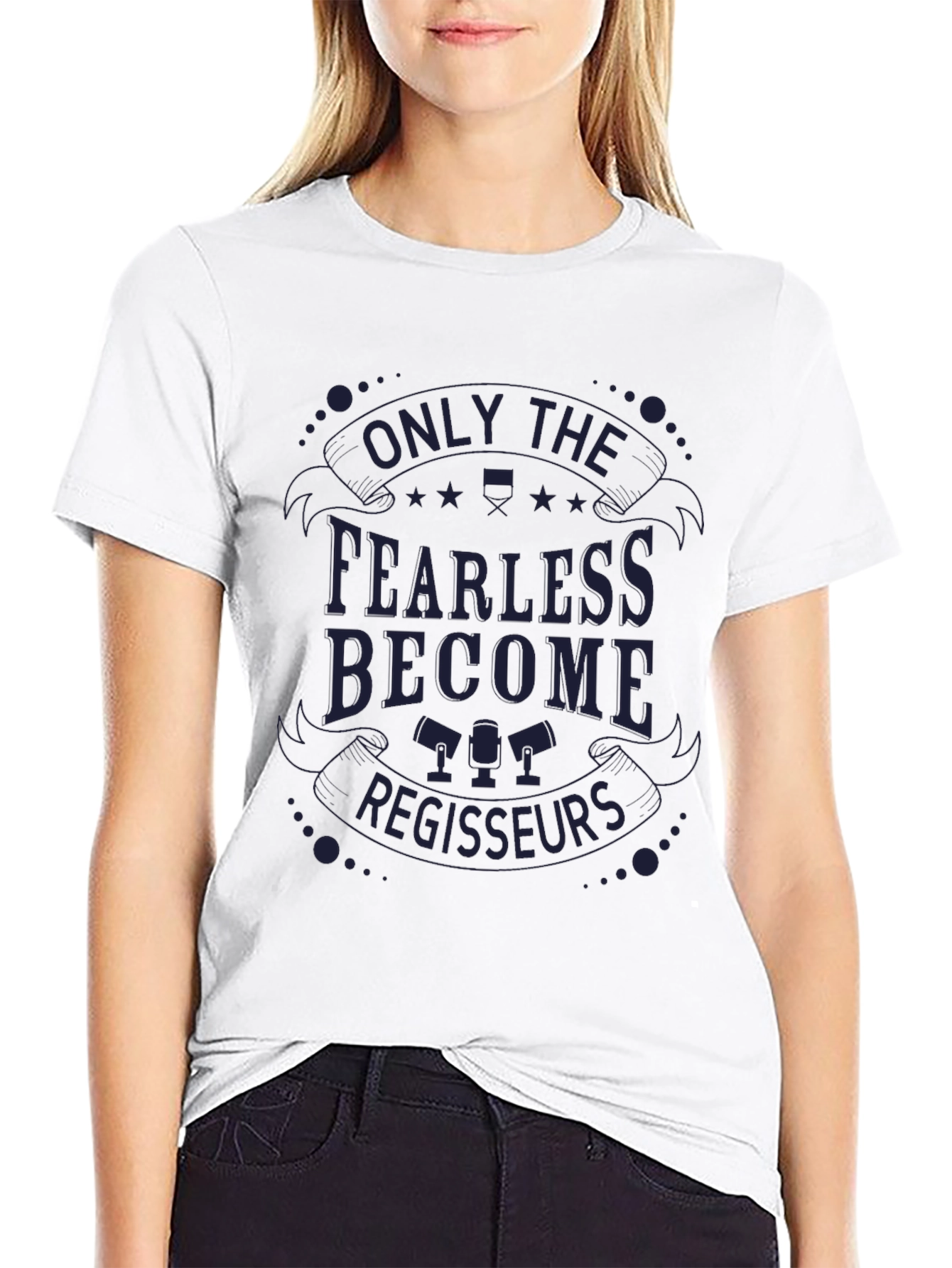 Black Fearless Regisseurs Graphic T-Shirt - Crew Neck view 9