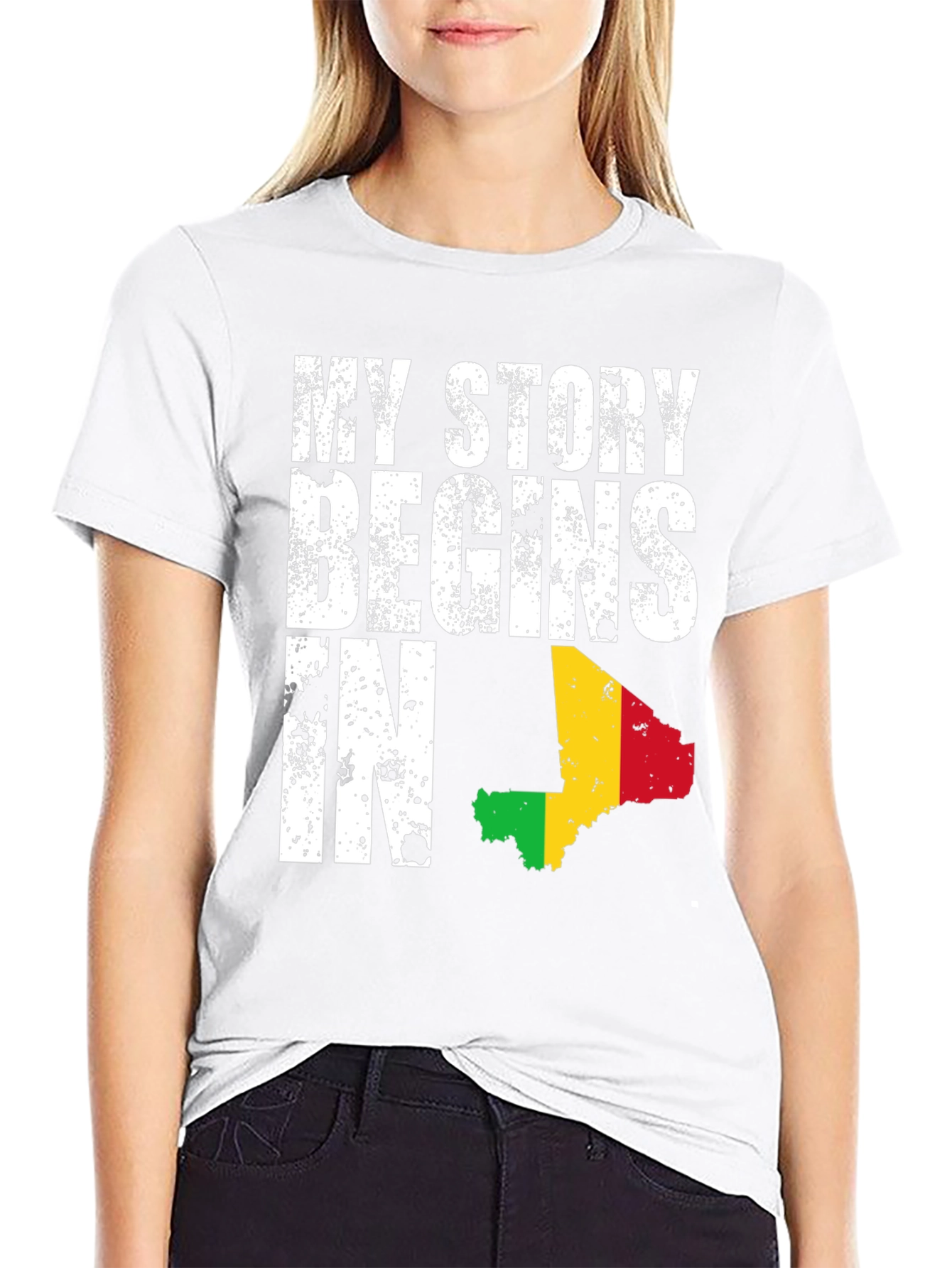 Black My Story Begins In - Country Pride T-Shirt view 9