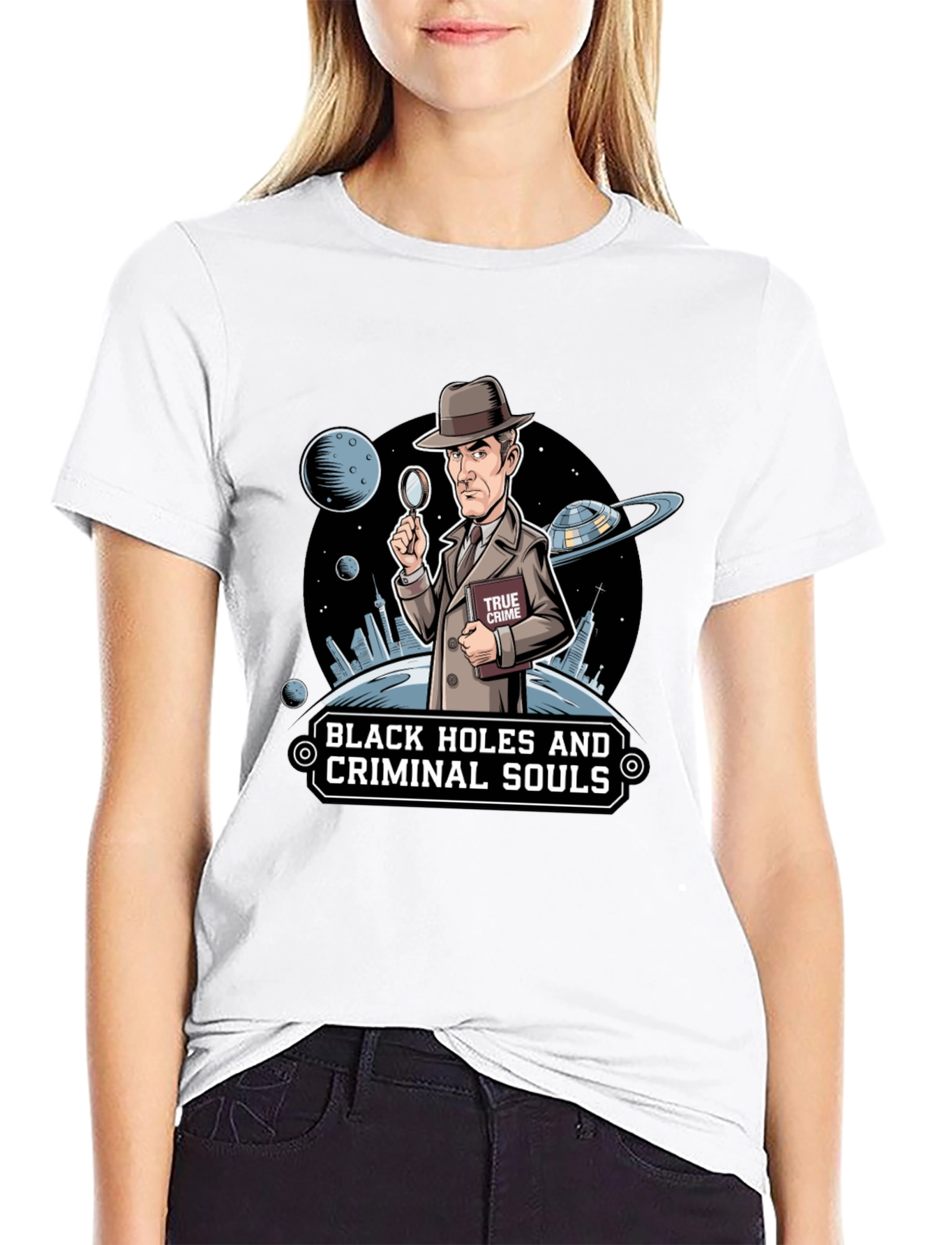 Black Black Holes & Criminal Souls Graphic Tee view 9
