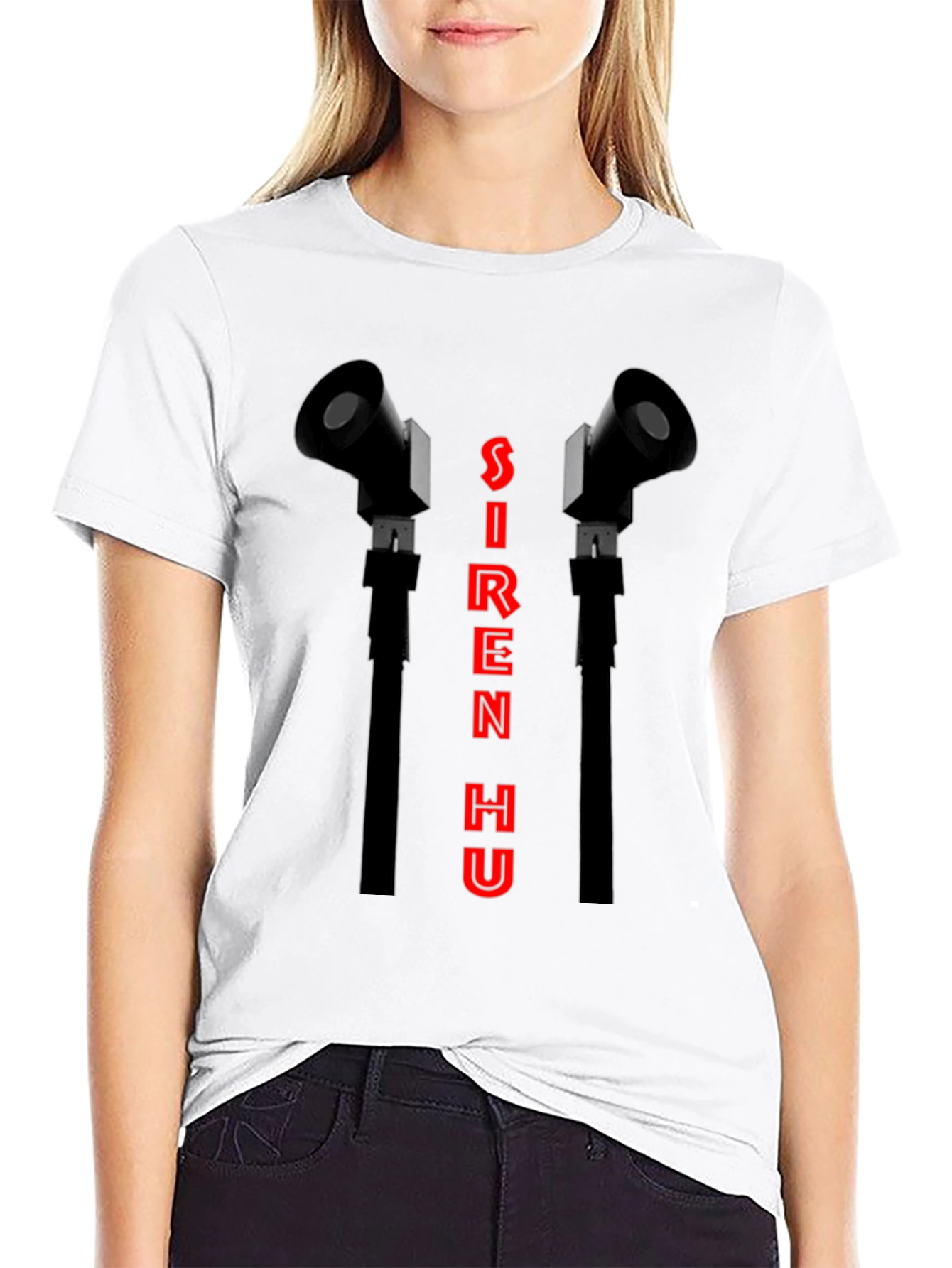 Black Siren Hu Graphic T-Shirt - Black view 9