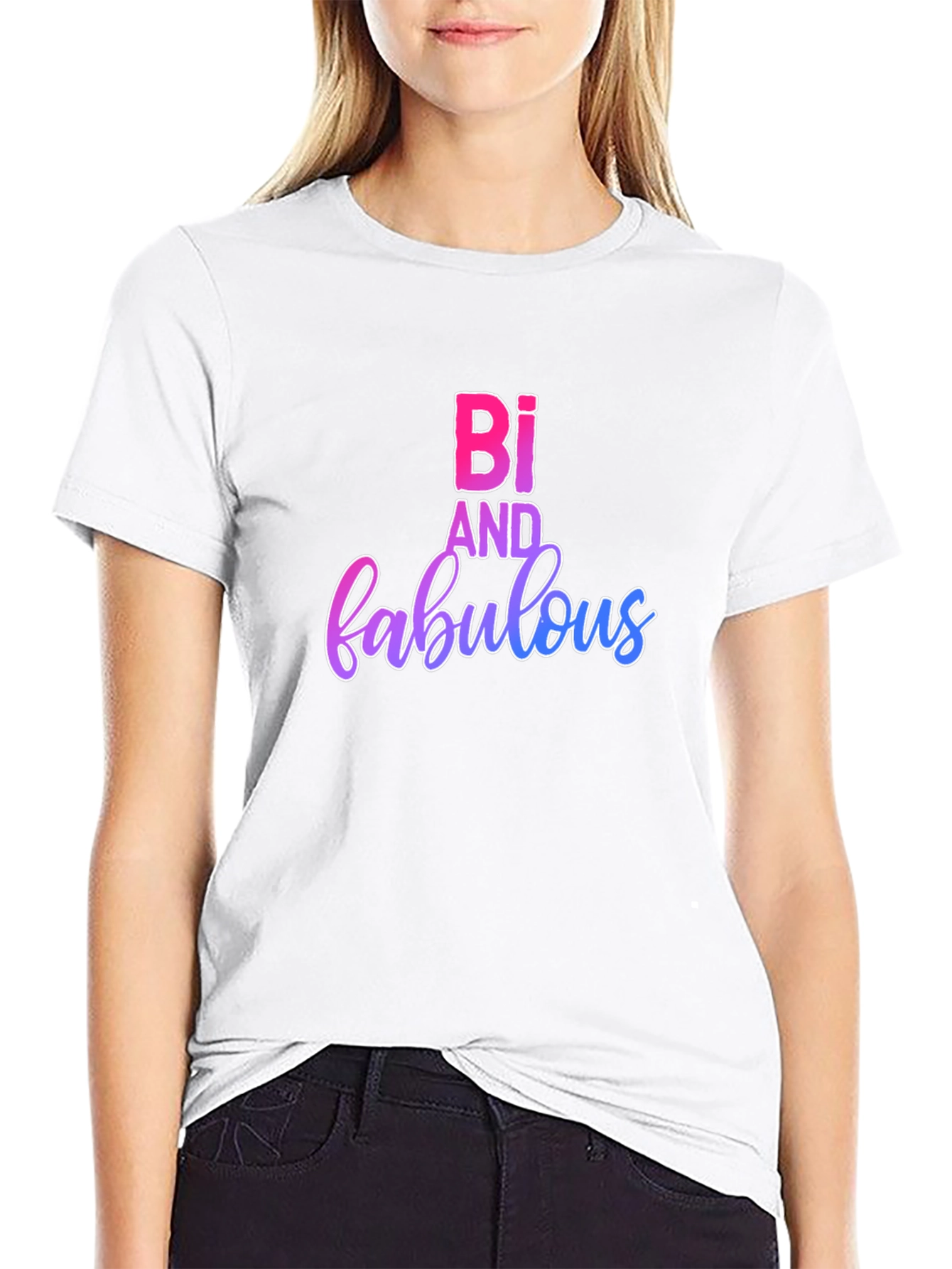 Black Bi and Fabulous Pride T-Shirt view 9