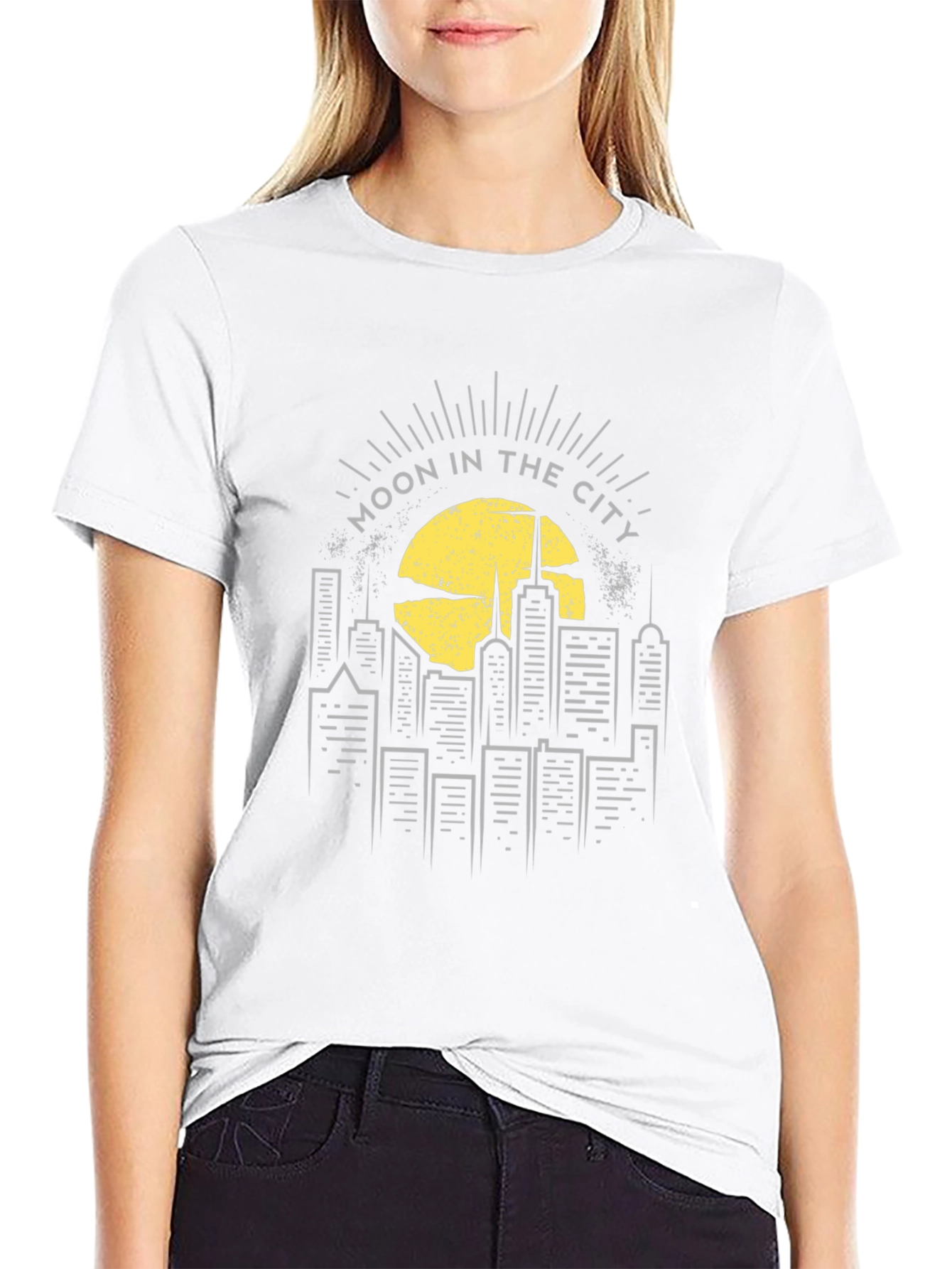Black Moon in the City Graphic Tee - Black view 9