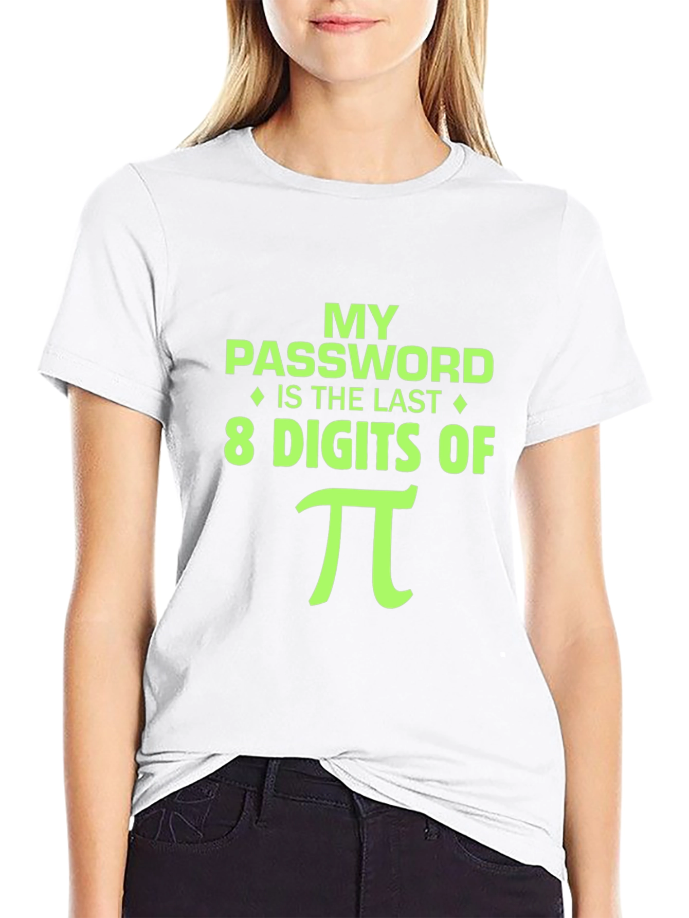 Black My Password is Pi Funny Math T-Shirt view 9