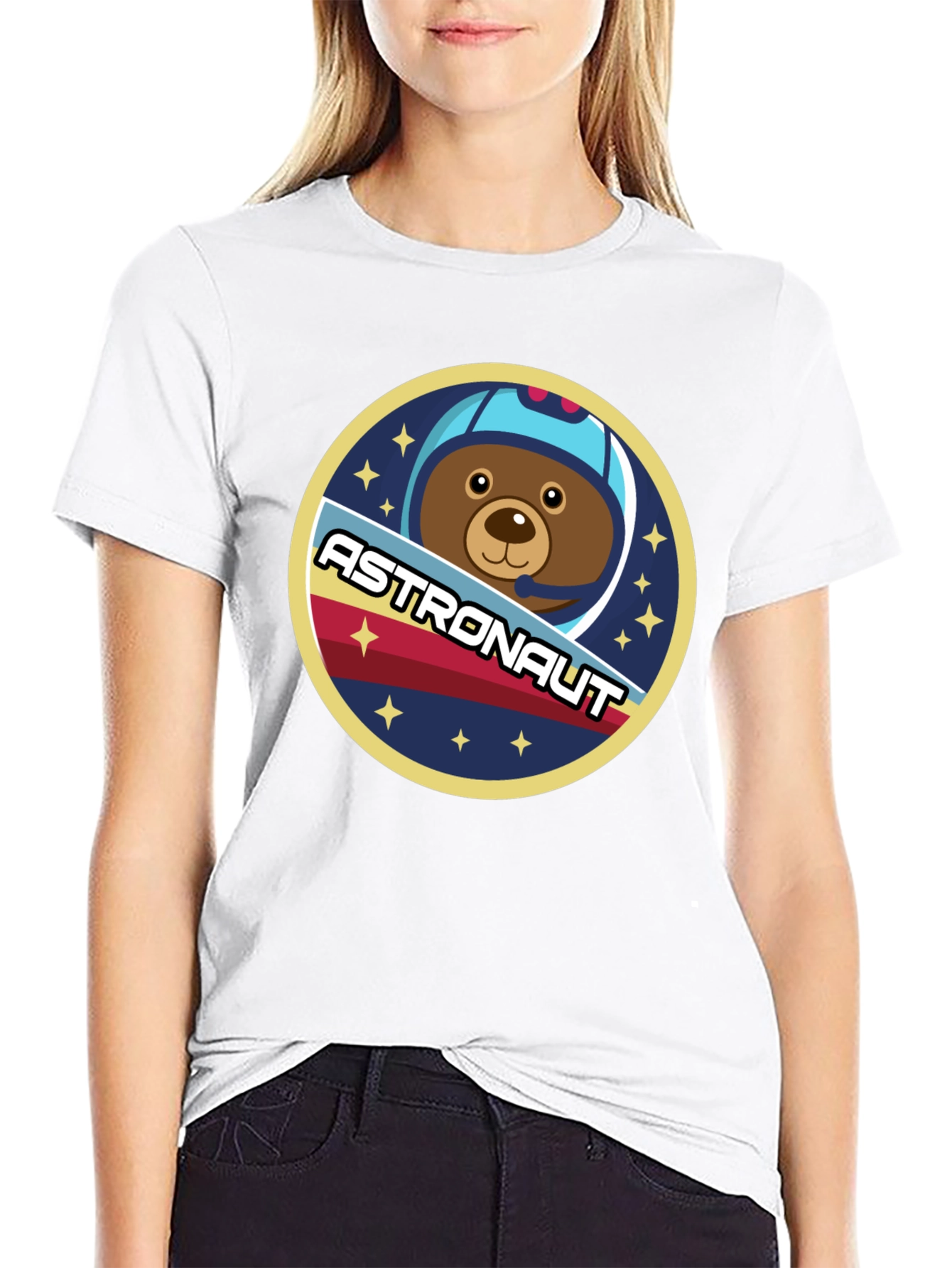 Black Astronaut Bear T-Shirt - Space Adventure view 9