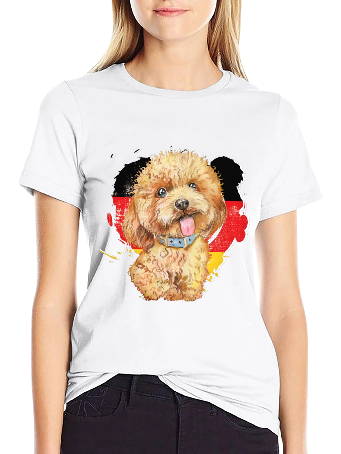 Dog Lover T-Shirt with German Flag - 9