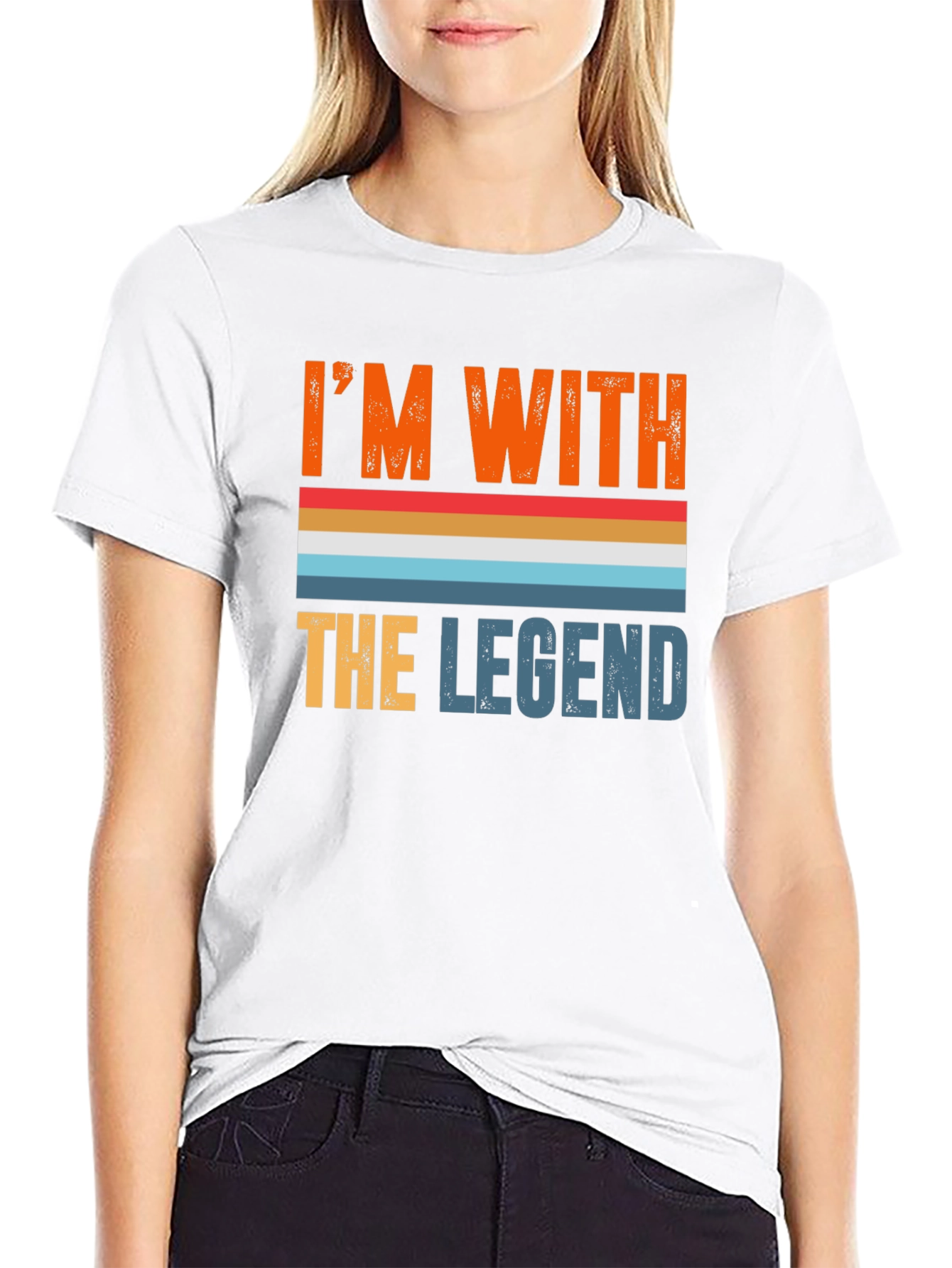 Black I'm with The Legend Graphic Tee view 9
