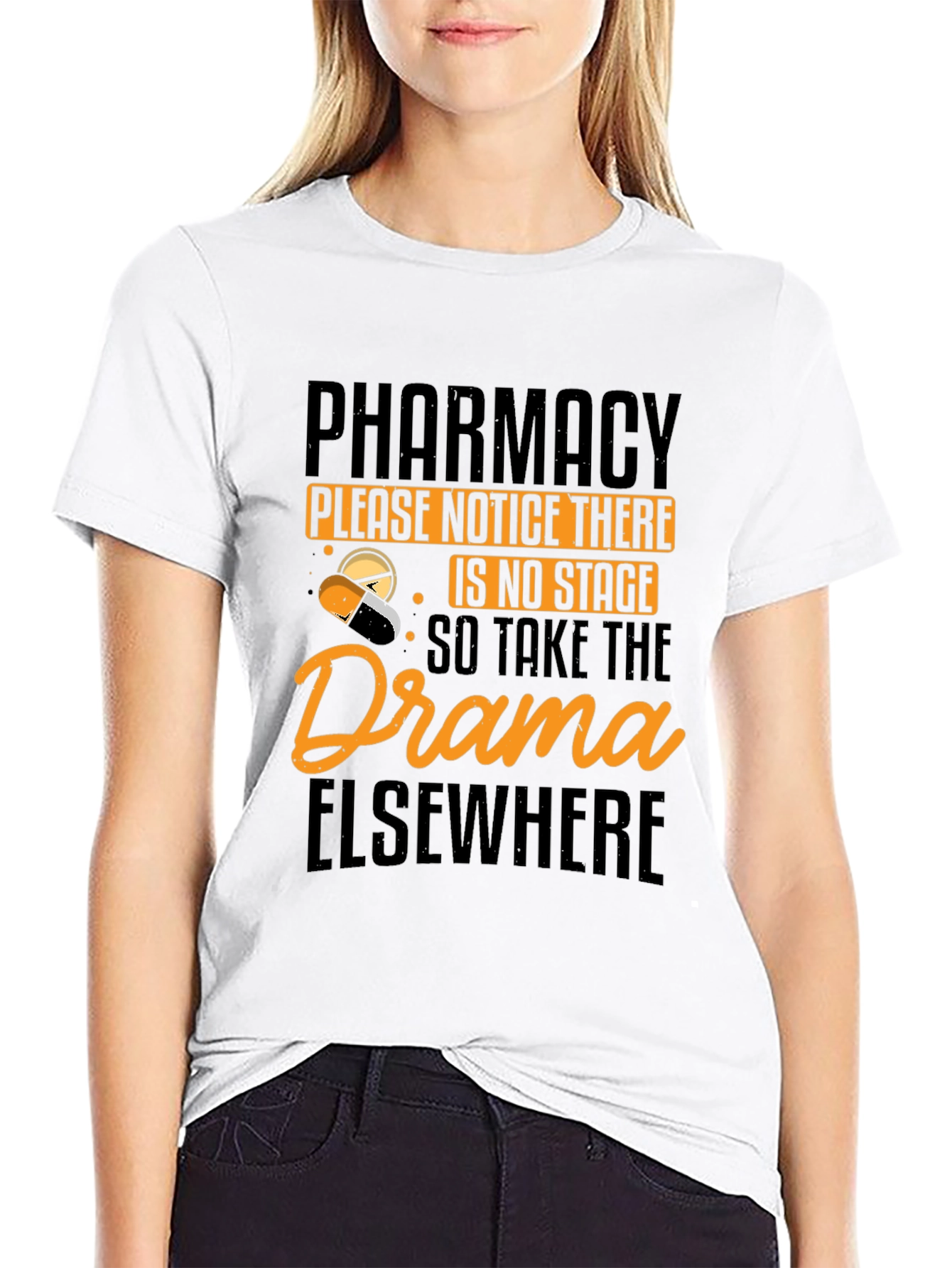 Black Pharmacy No Drama T-Shirt view 9