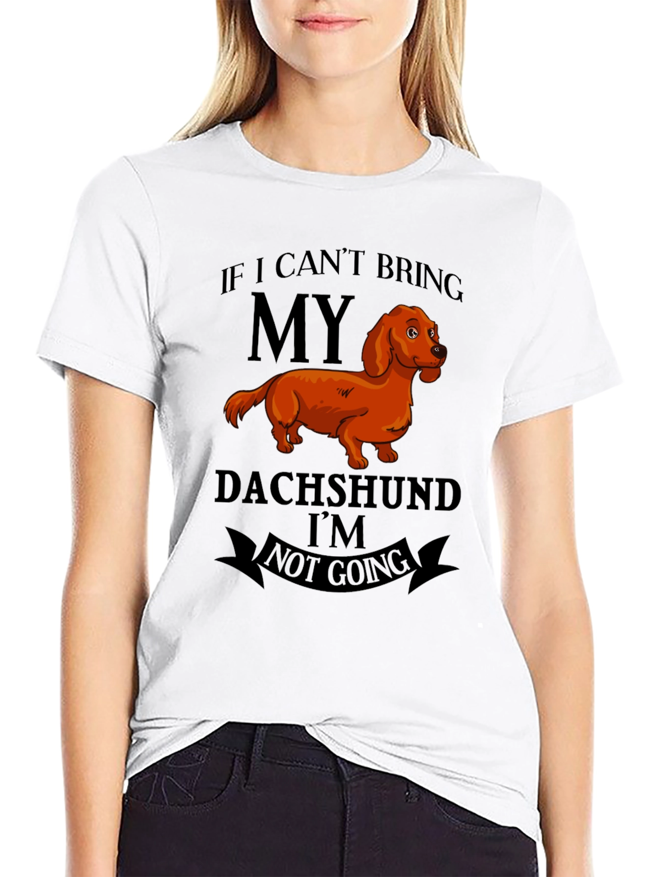 Black Dachshund Lover's T-Shirt view 9