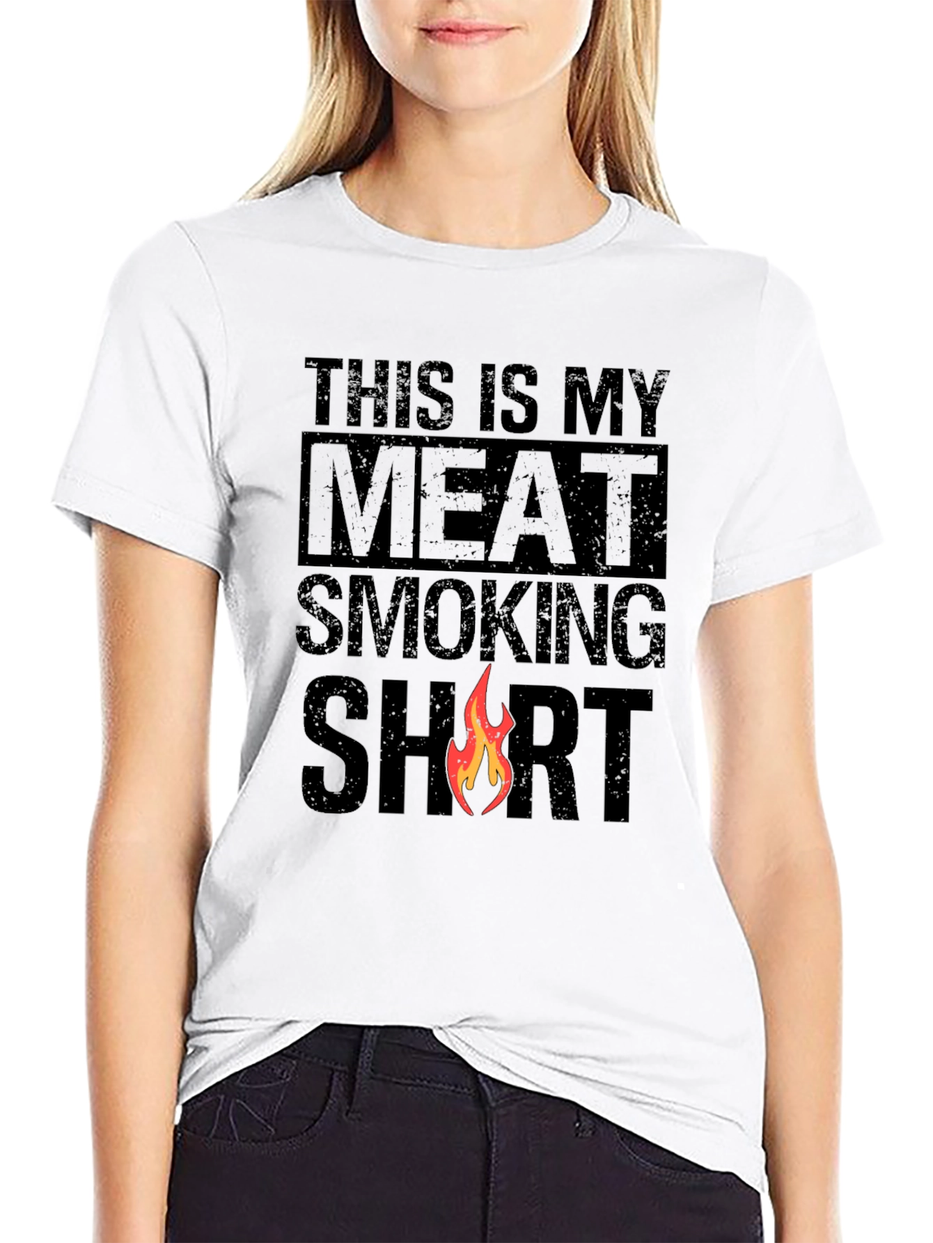Black Meat Smoking Shirt - Funny BBQ T-Shirt view 9