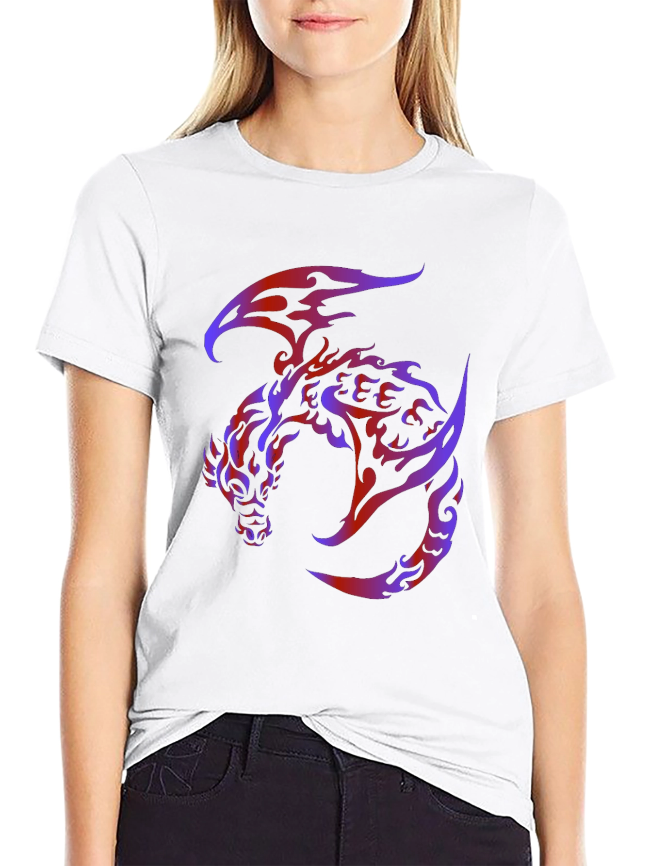 Black Dragon Graphic Black T-Shirt - Bold & Unique Design view 9
