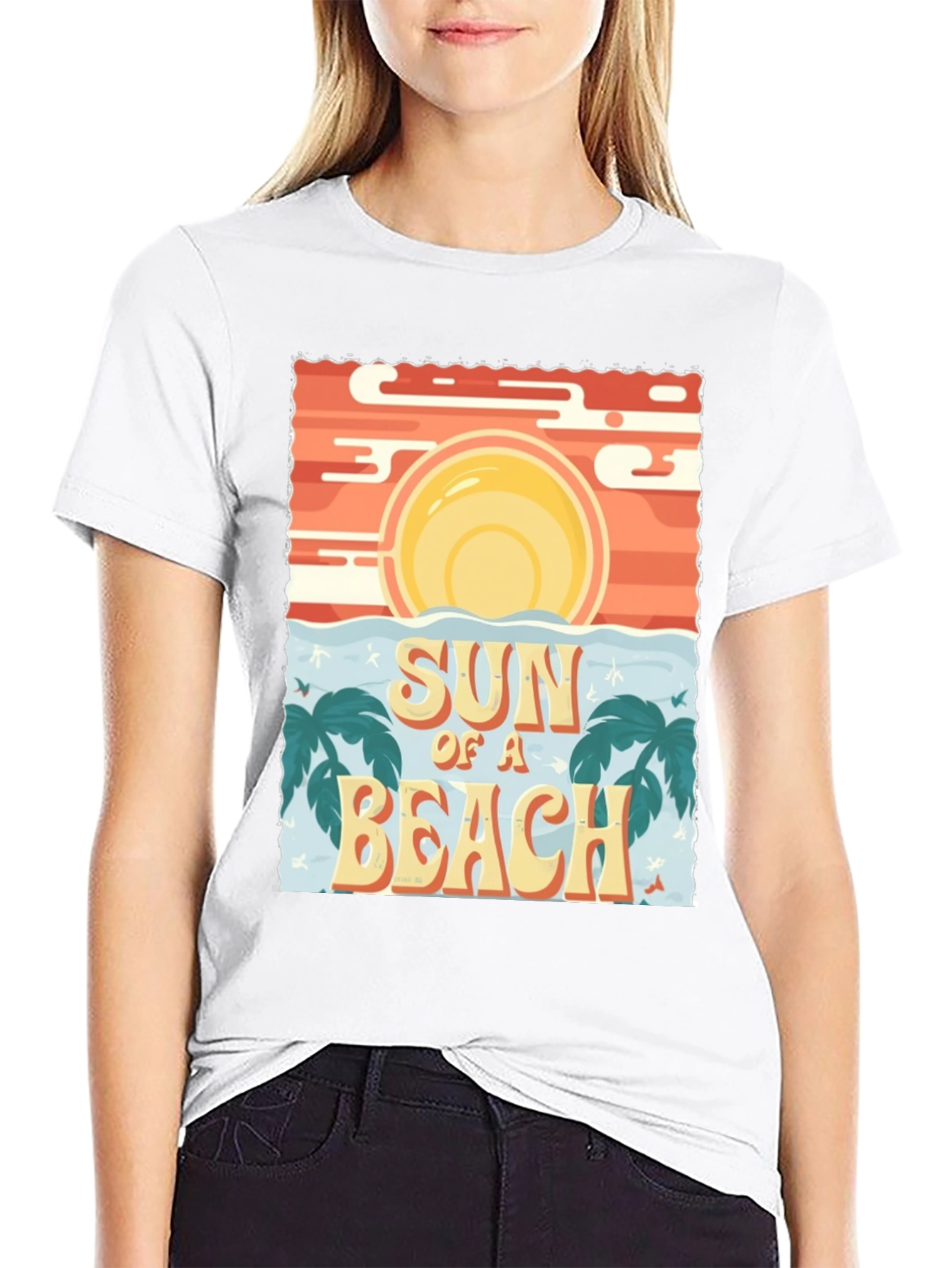 Black Sun of a Beach Graphic Tee view 9