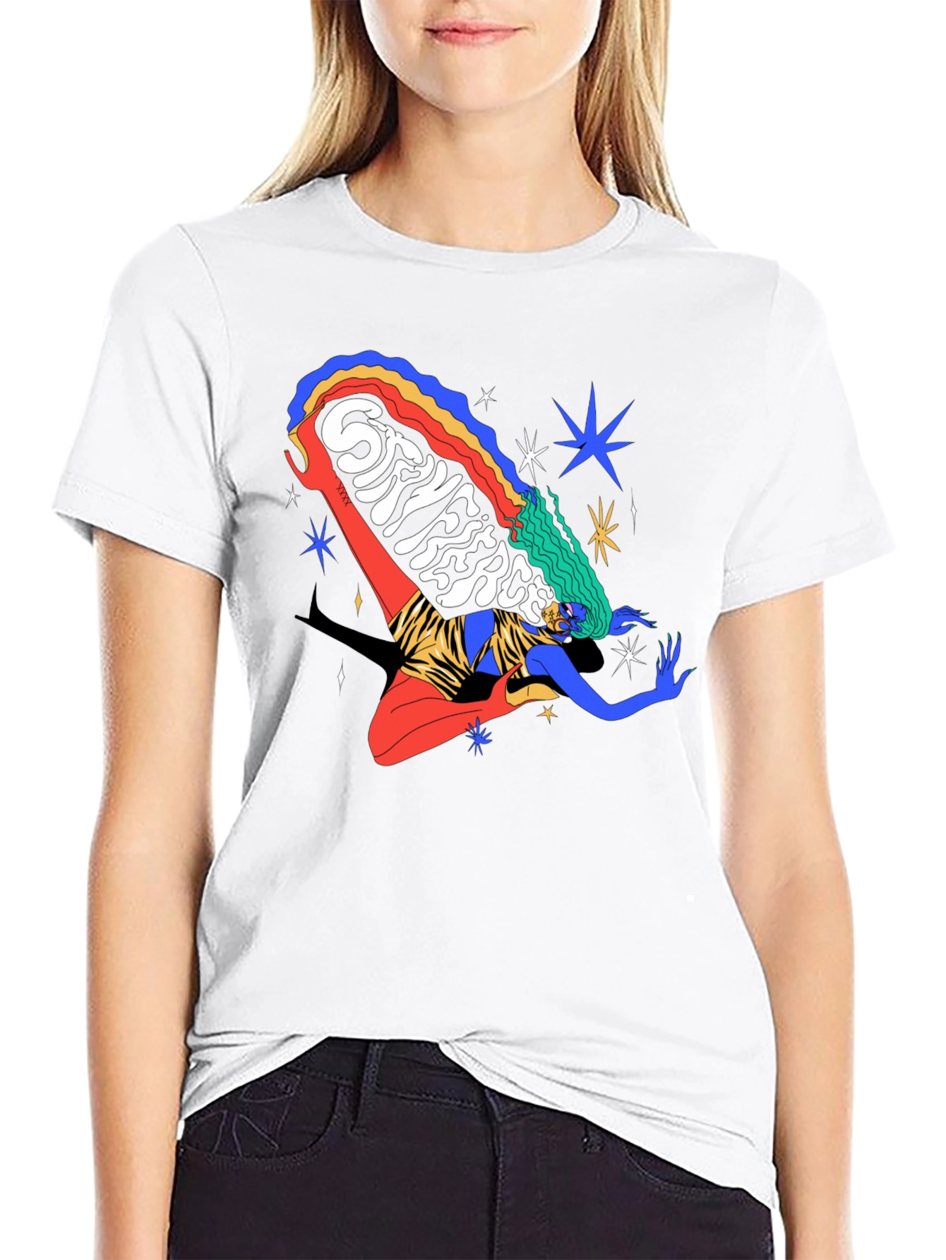 Black Stay Fierce Graphic Tee - Bold & Unique Design view 9