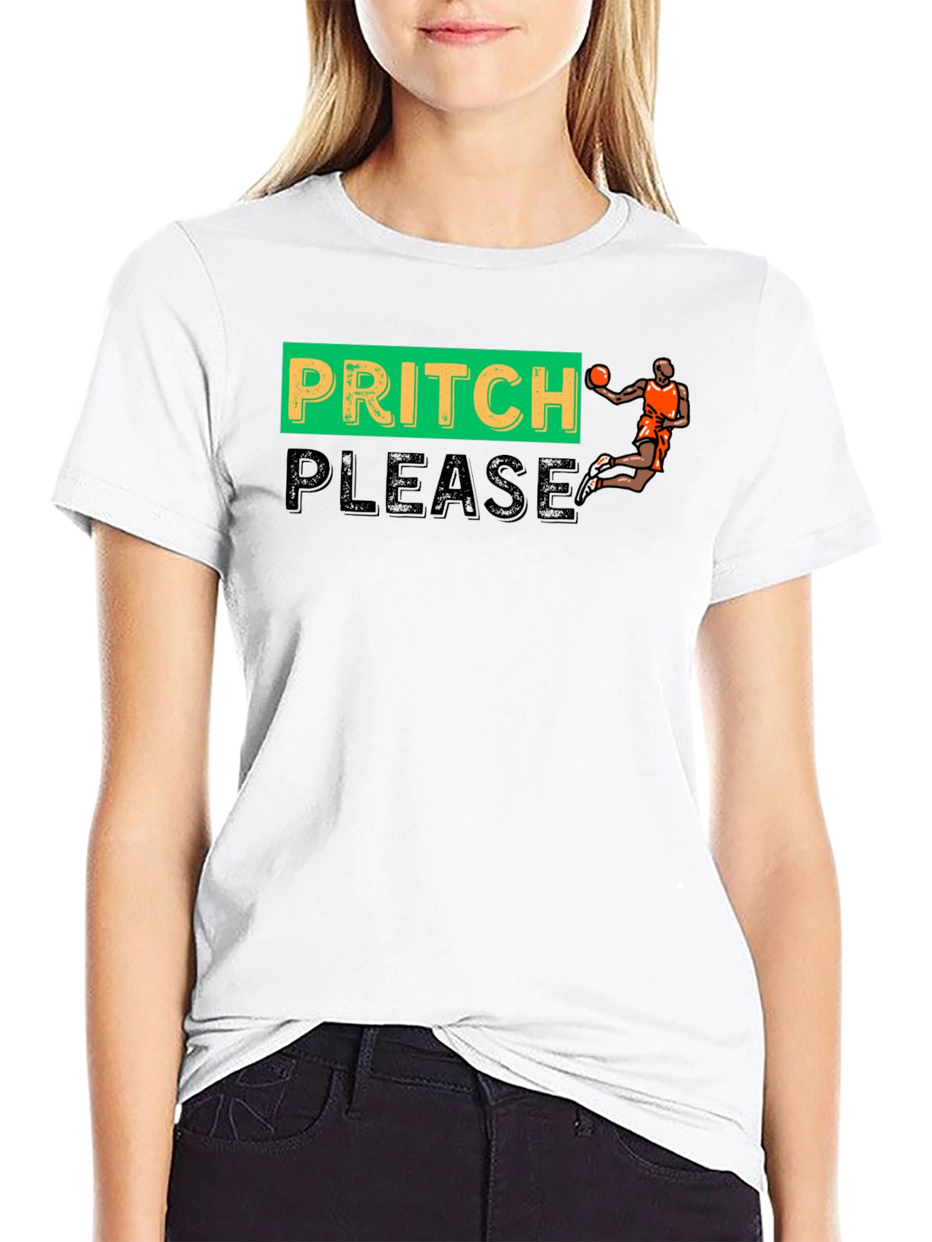 Black Pritch Please Graphic T-Shirt view 9