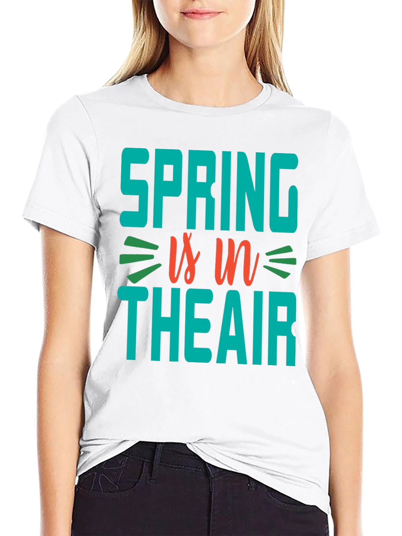 Black Spring is in the Air Graphic T-Shirt view 9