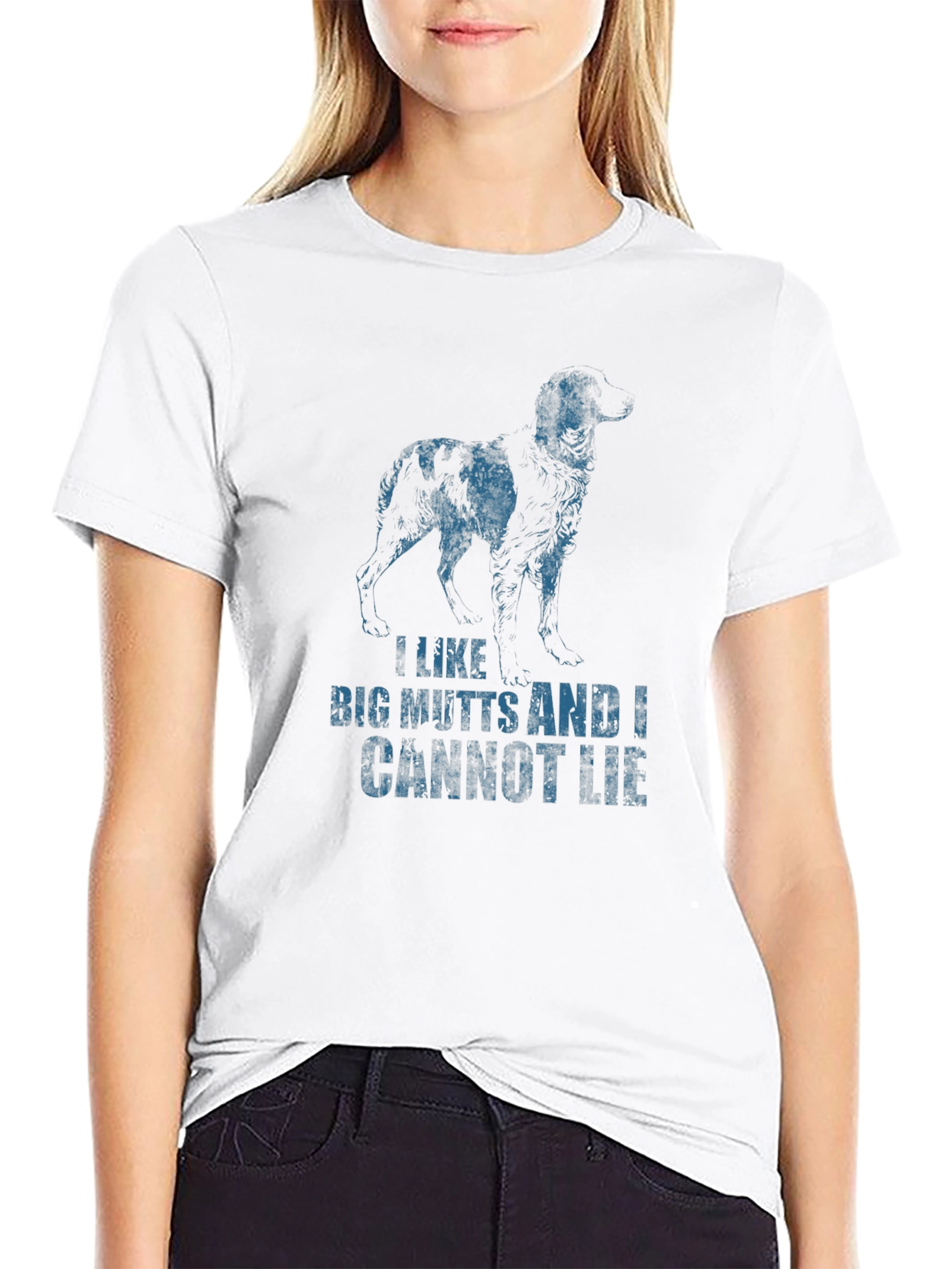 Black I Like Big Mutts Funny Dog Graphic T-Shirt view 9