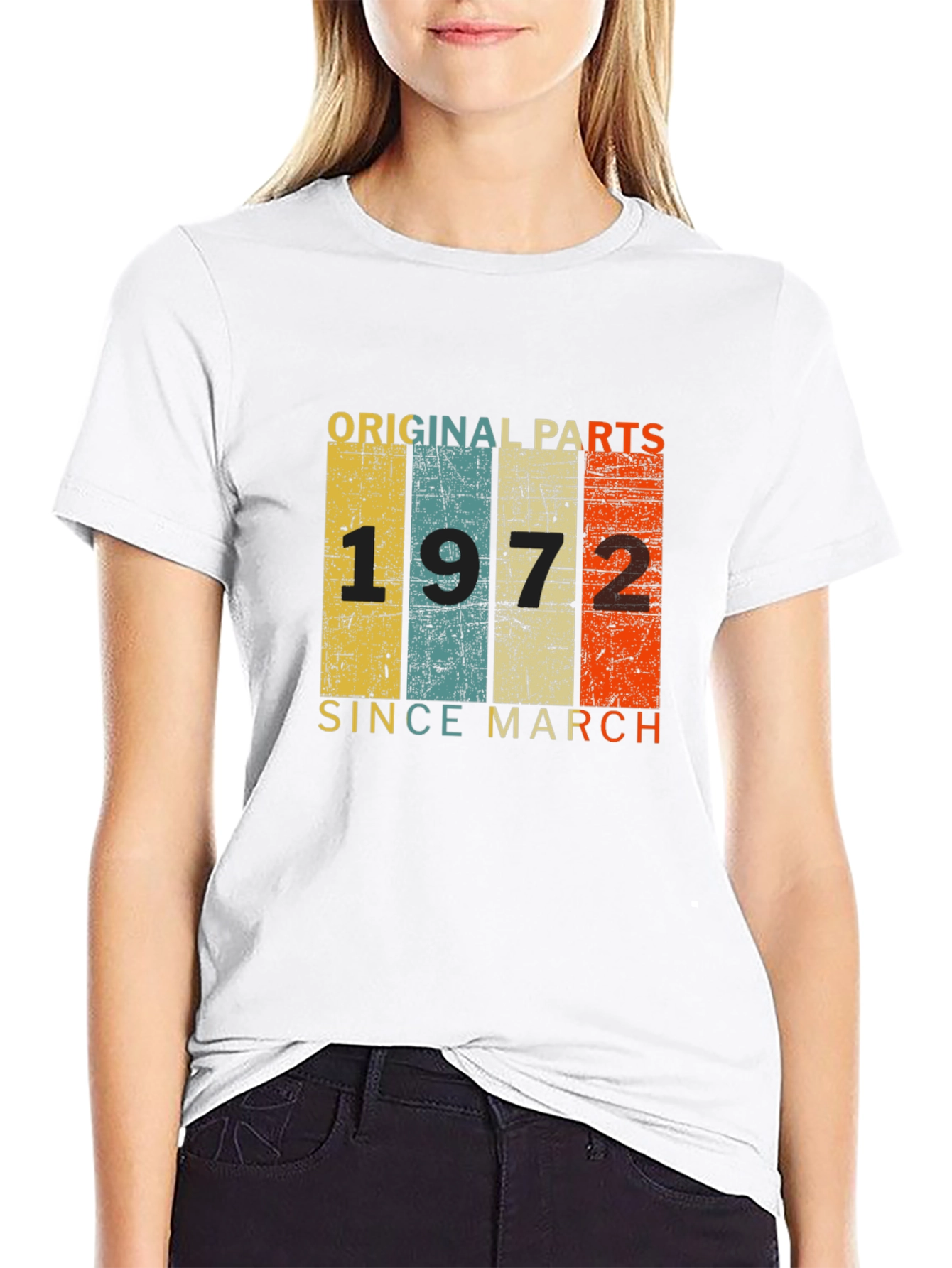 Black Original Parts 1972 Since March T-Shirt view 9