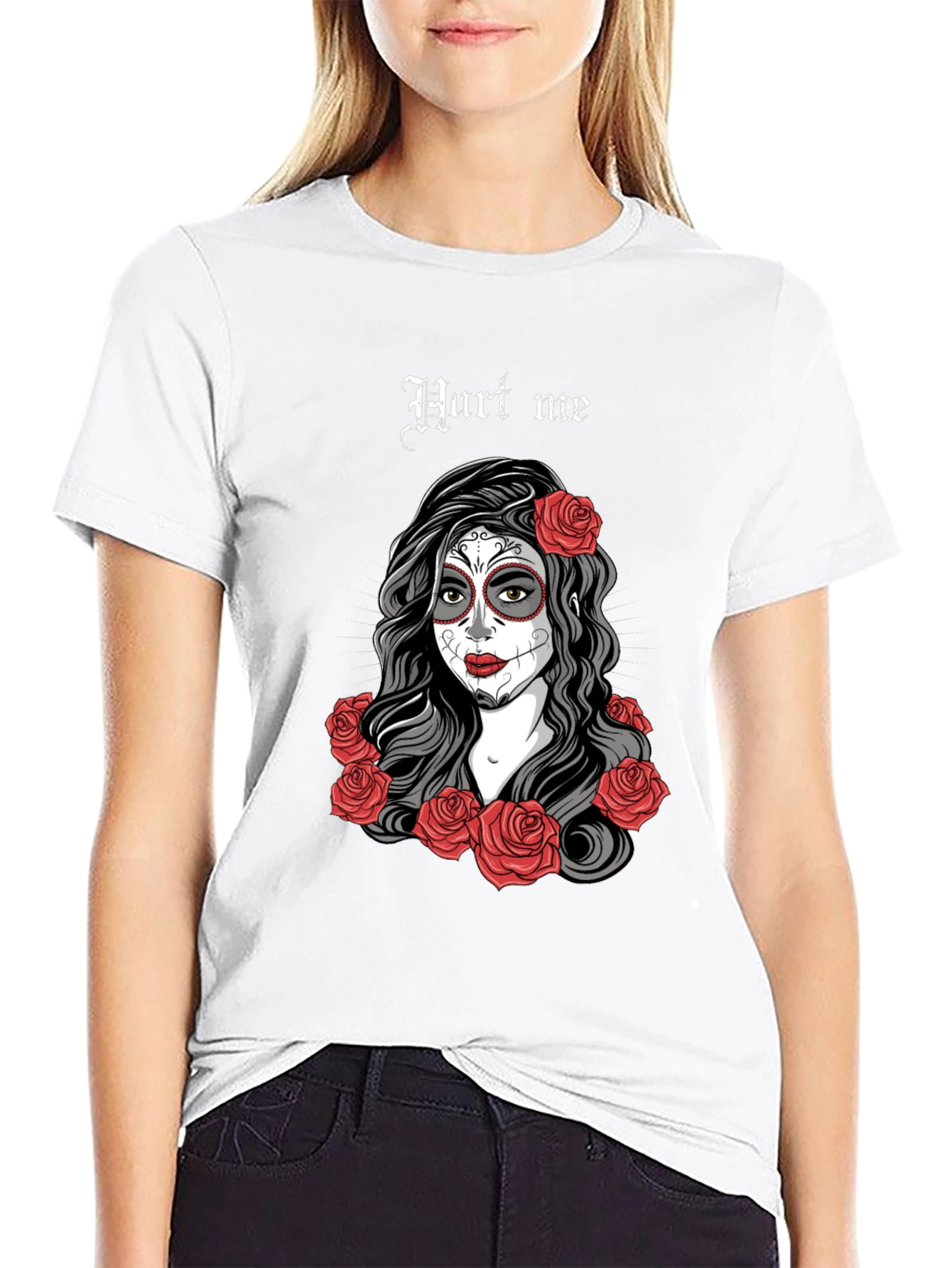 Day of the Dead T-Shirt - Sugar Skull Woman - 9
