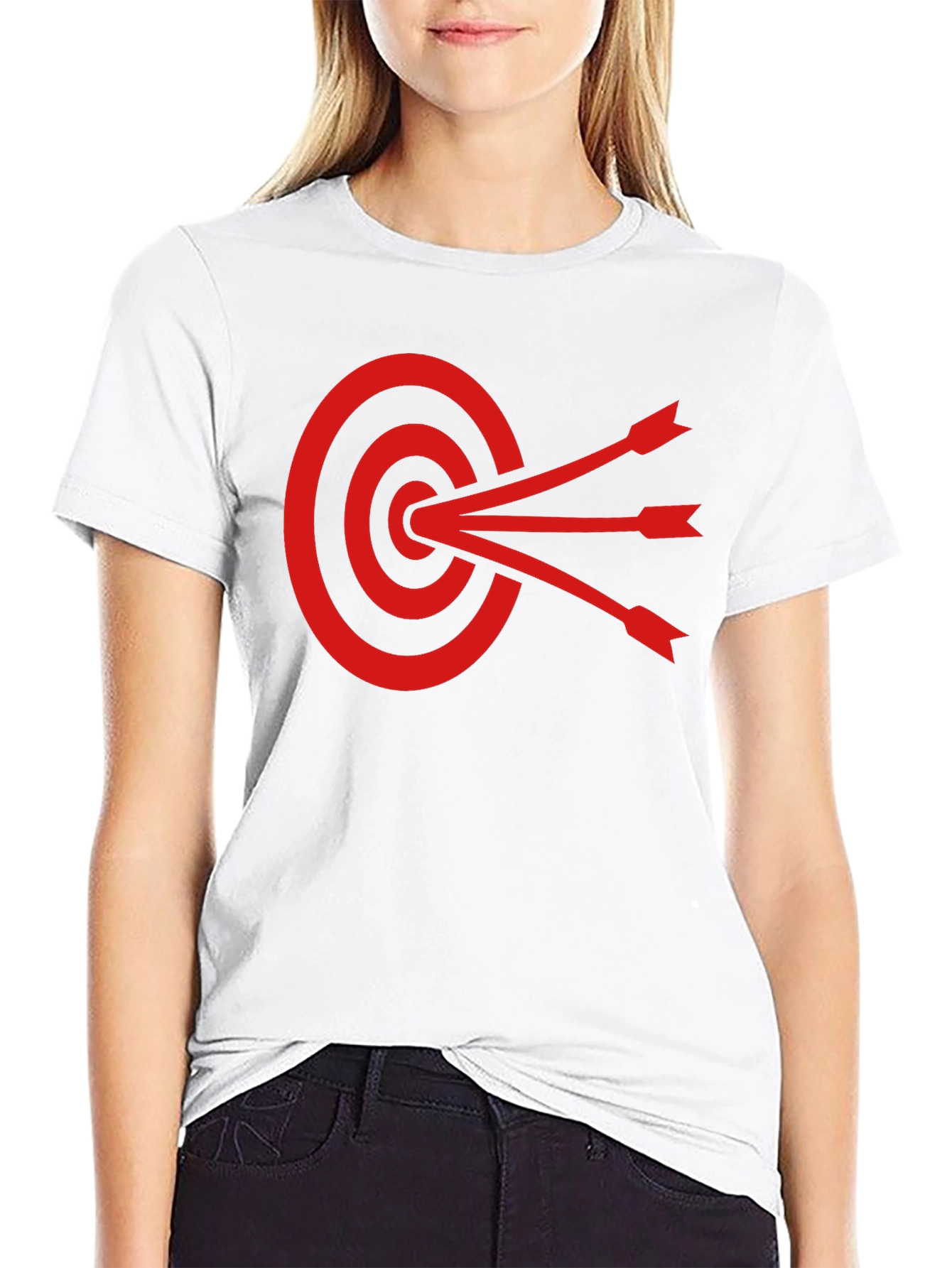 Black Target Practice Graphic Tee - Black Cotton Shirt view 9