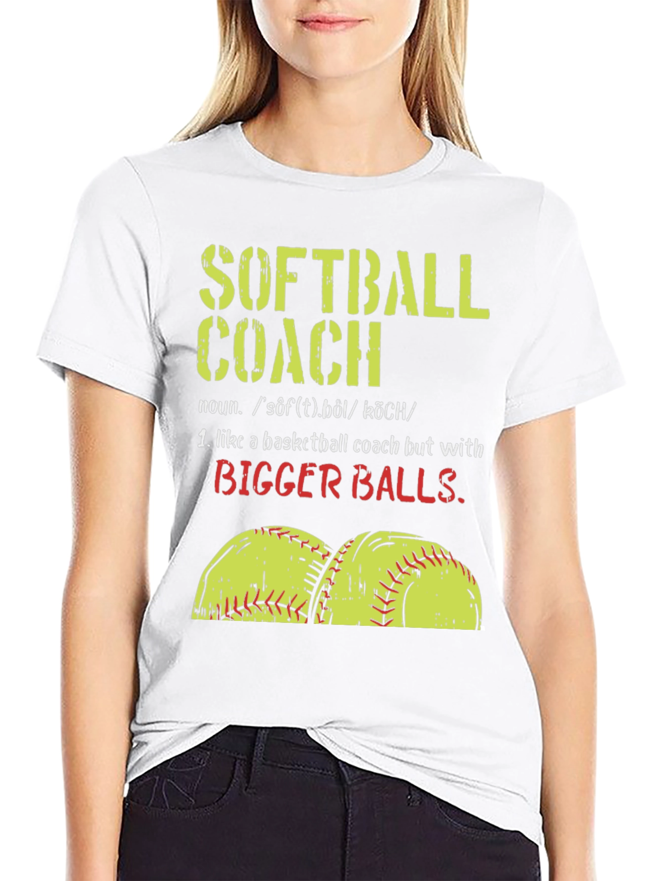 Black Softball Coach T-Shirt - Funny Saying Tee view 9