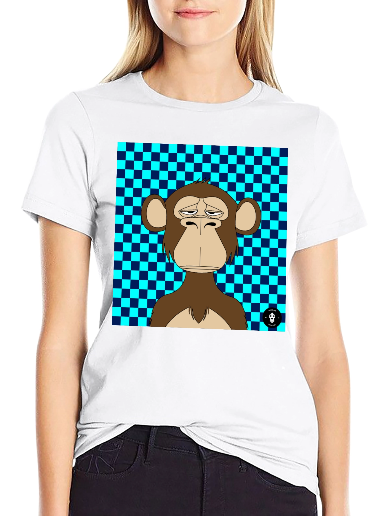 Black Bored Ape T-Shirt: Funky Graphic Tee view 9