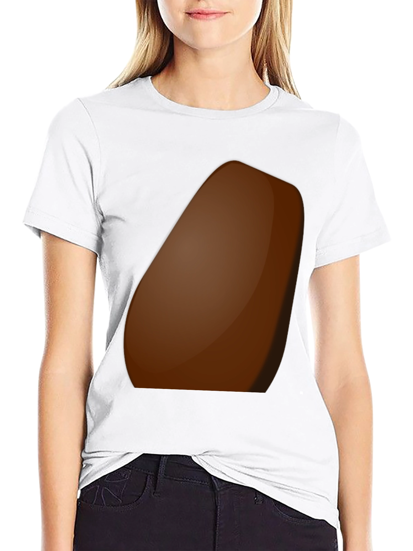 Black Chocolate Chip Cookie T-Shirt - Soft Cotton Blend view 9