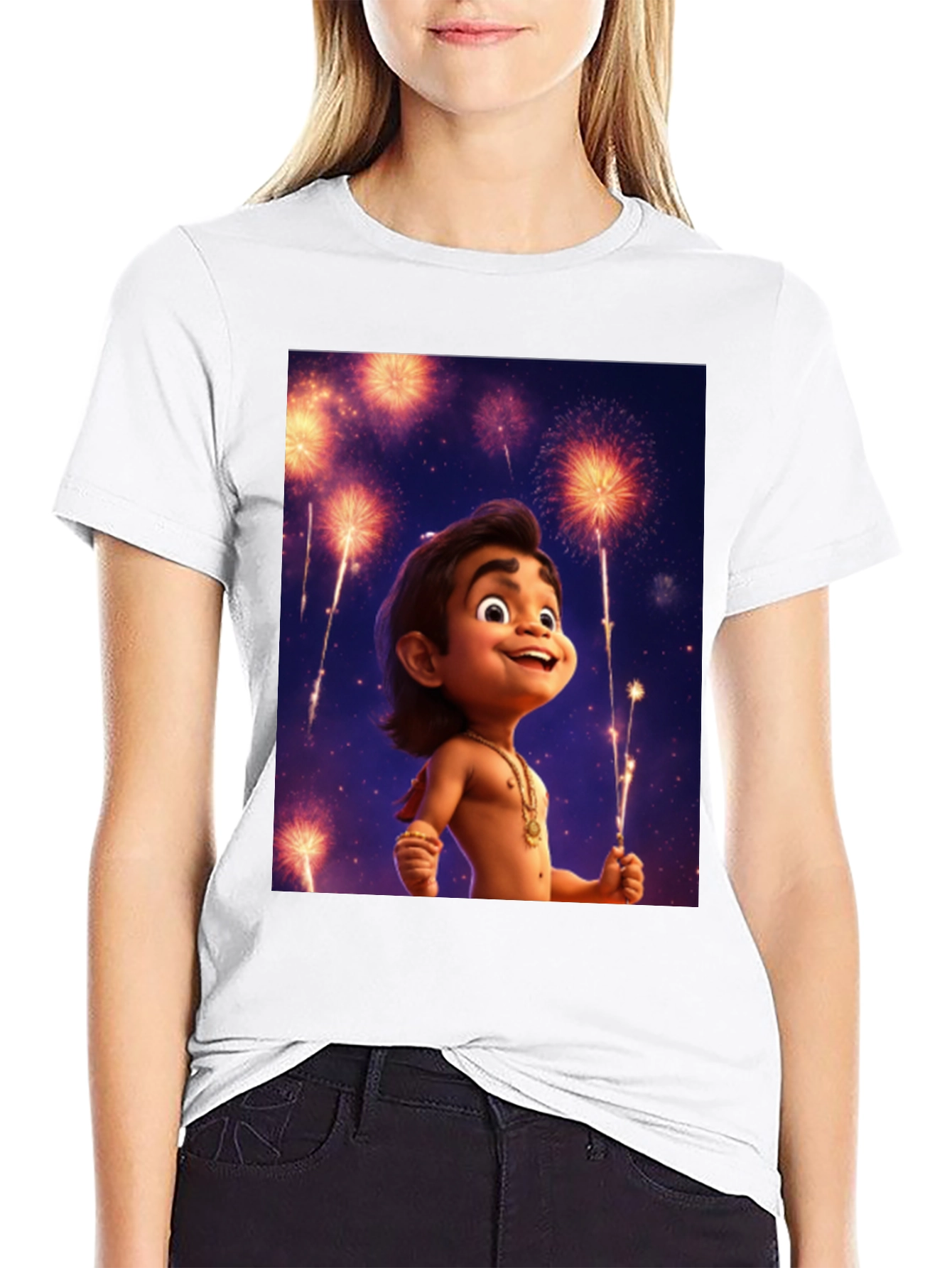 Maui Fireworks Cartoon T-Shirt - 9