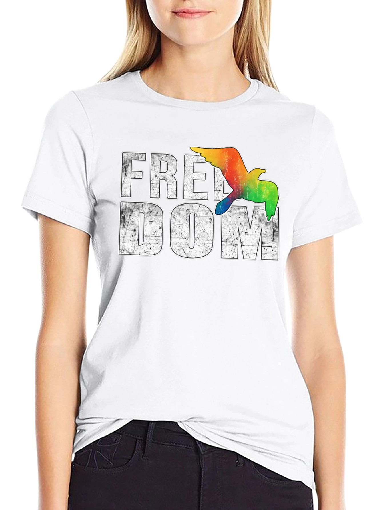 Black Freedom Bird Pride T-Shirt view 9