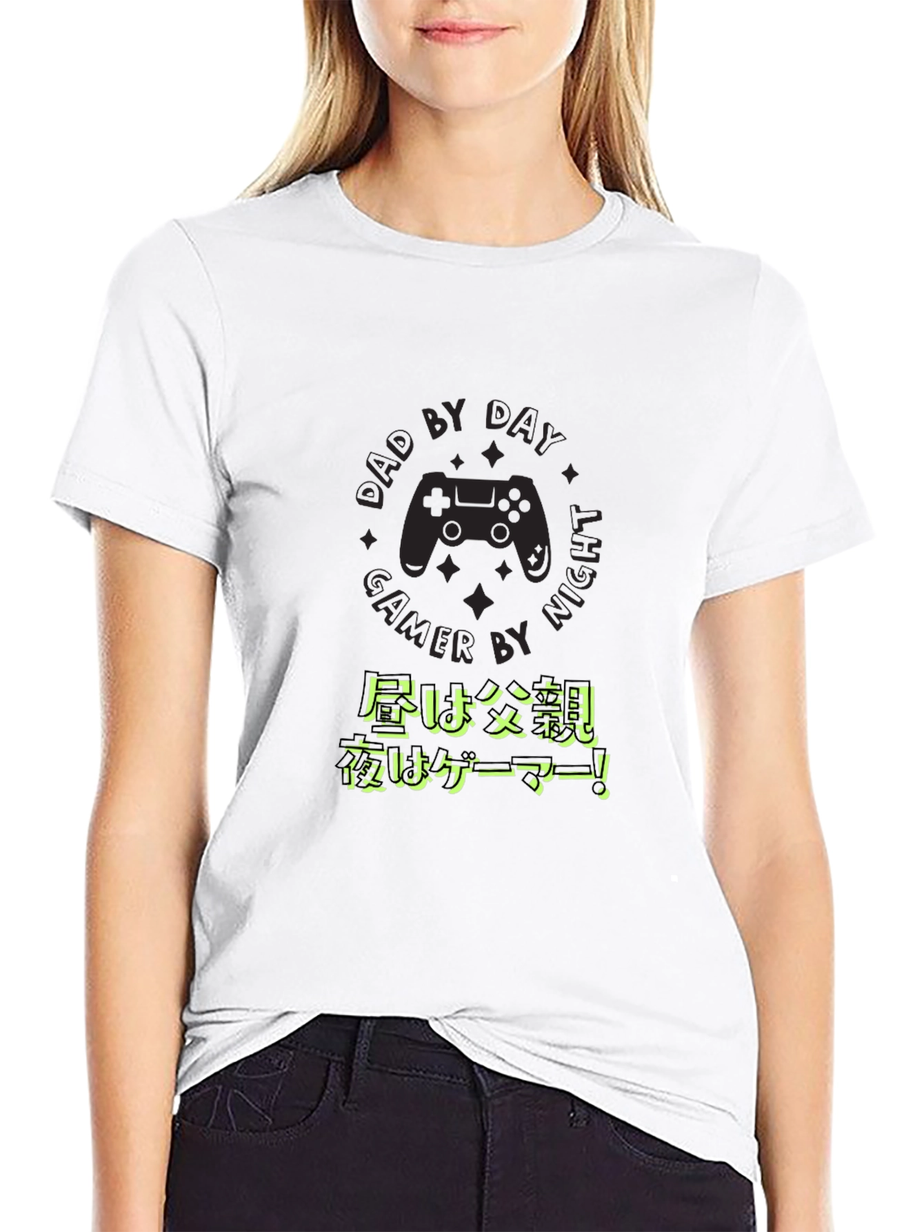 Black Dad By Day Gamer By Night T-Shirt view 9