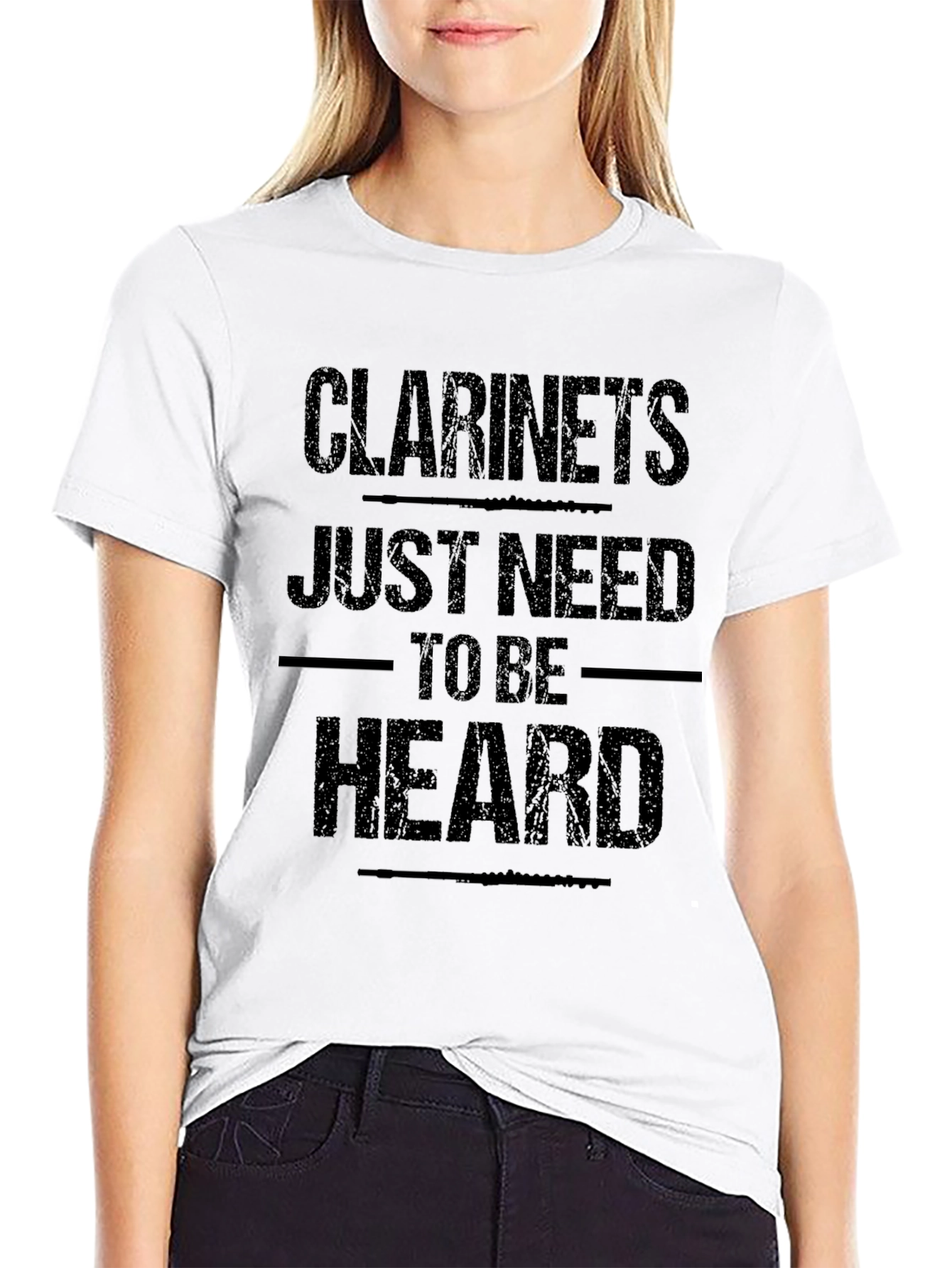 Black Clarinet's Just Need to Be Heard Graphic Tee view 9
