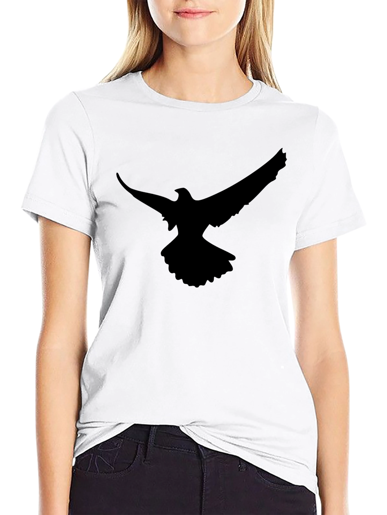 Black Black Eagle Graphic Tee - Mens Crew Neck view 9