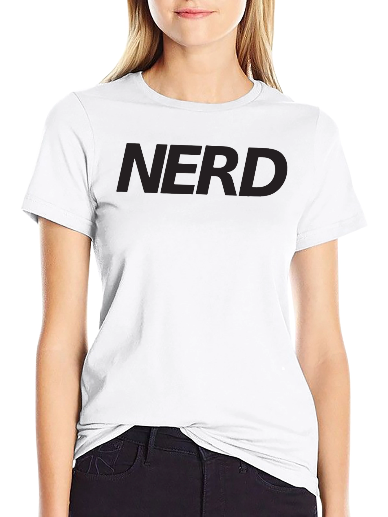Black Nerd Tee - Classic Style view 9