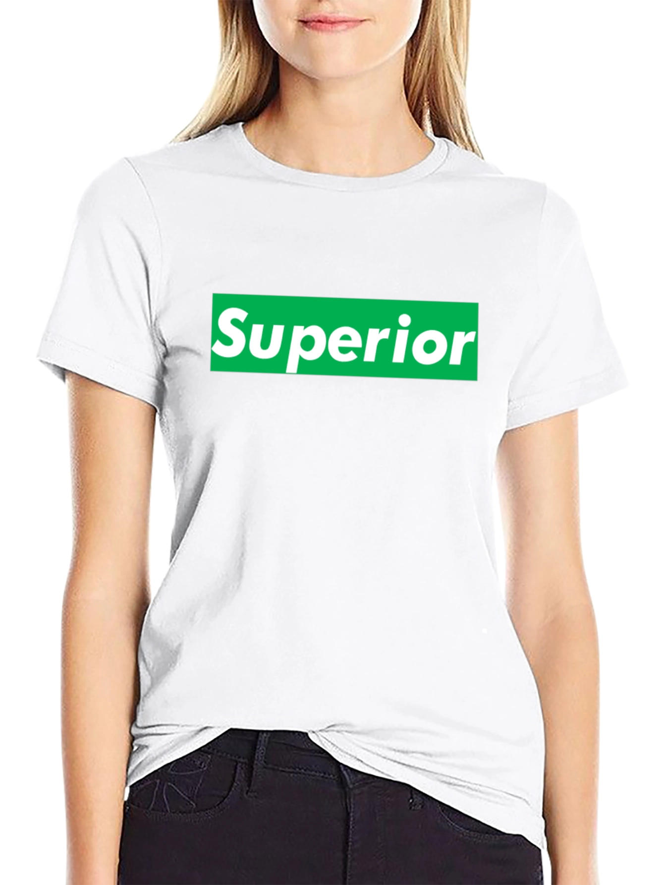 Black Superior Graphic Tee - Bold Statement T-Shirt view 9